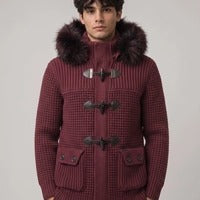 Short duffle coat w/mourmasky 53B8001 bordeaux 62B8001/C BDX/BDX BARK 