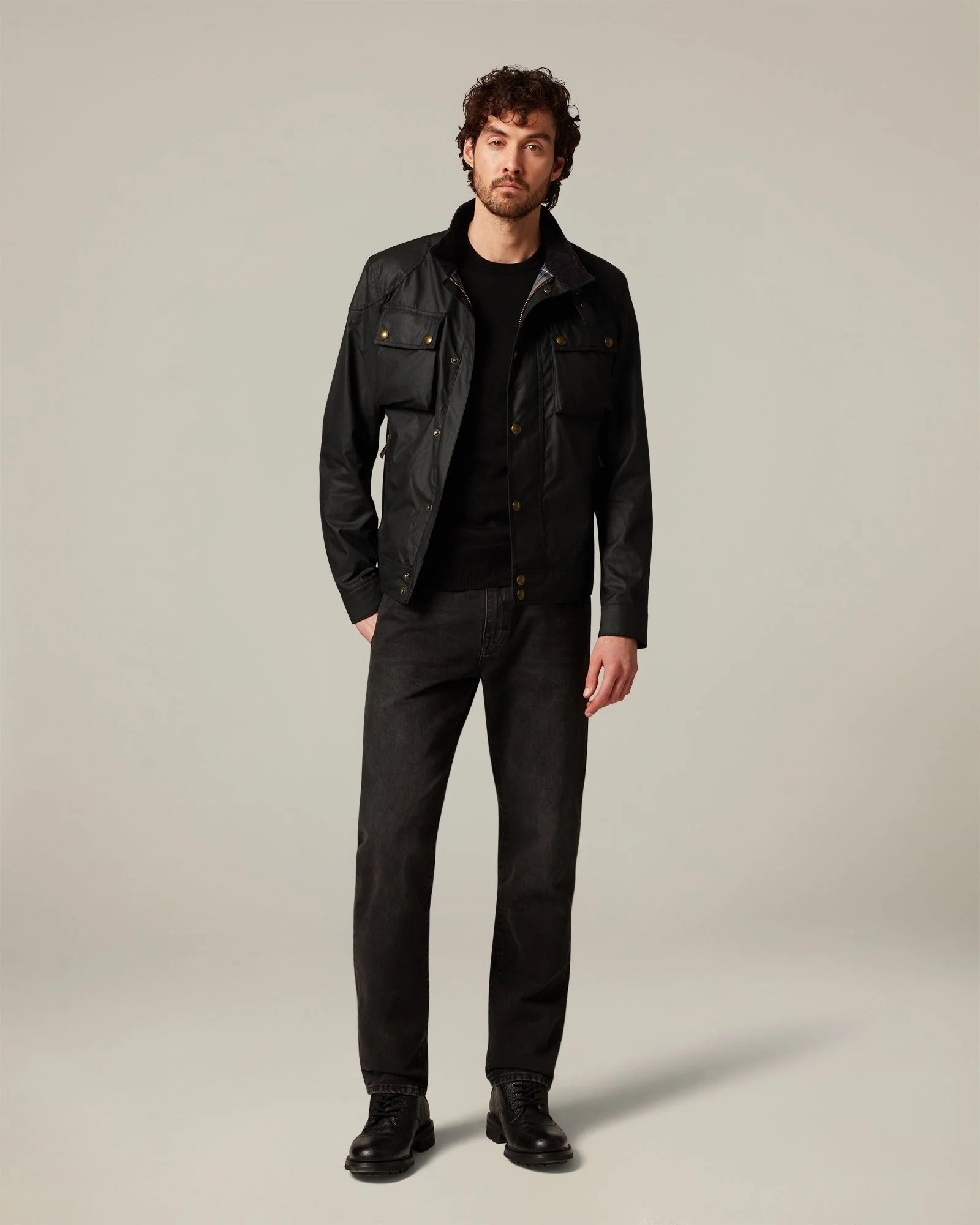 BELSTAFF GIACCA RACEMASTER ICON NERO BL105306 BLACK BELSTAFF 
