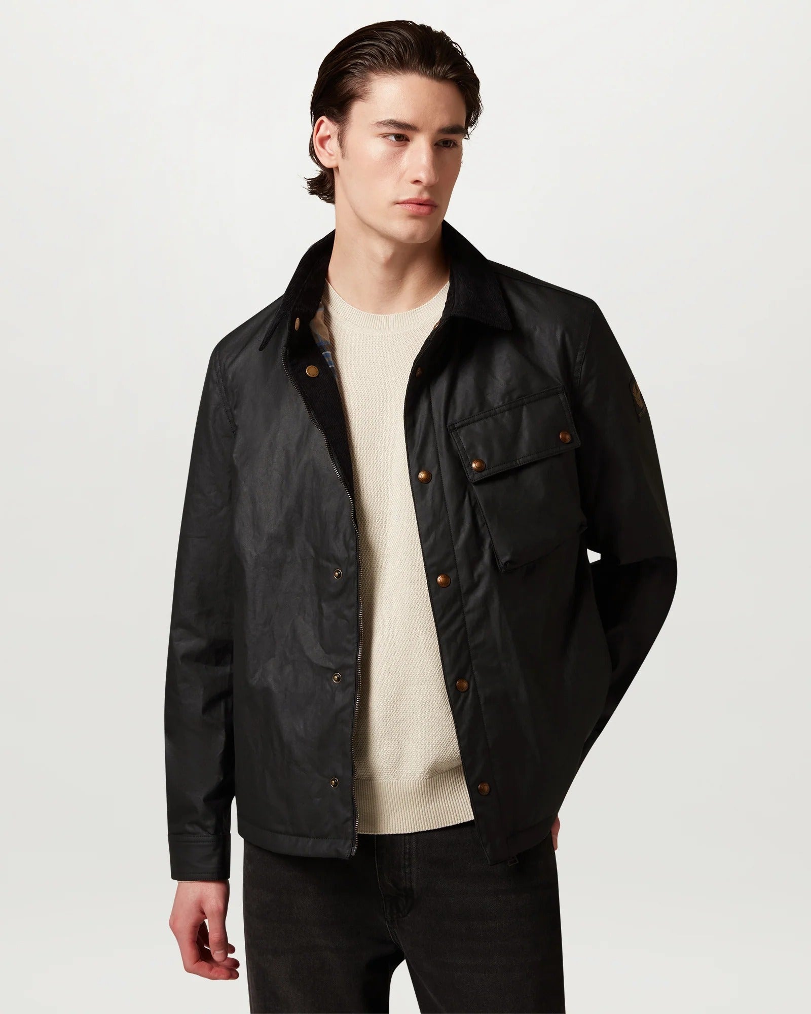 BELSTAFF GIACCA GROUND NERO BL105804 BLACK BELSTAFF 