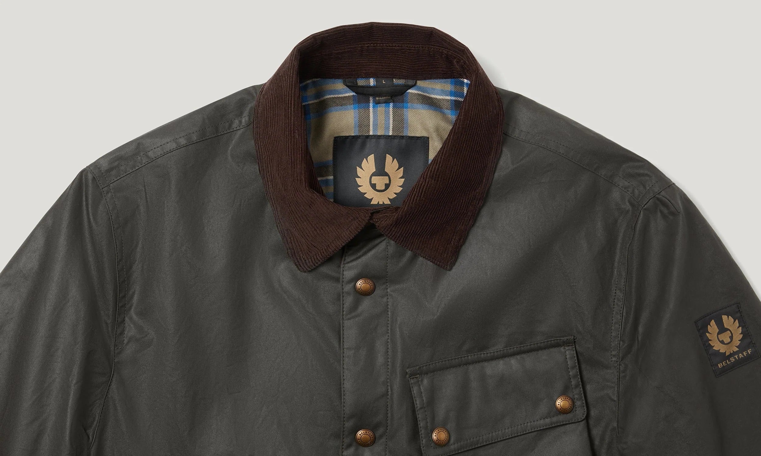 BELSTAFF GIACCA GROUND OLIVA BL105804 FDOLI BELSTAFF 