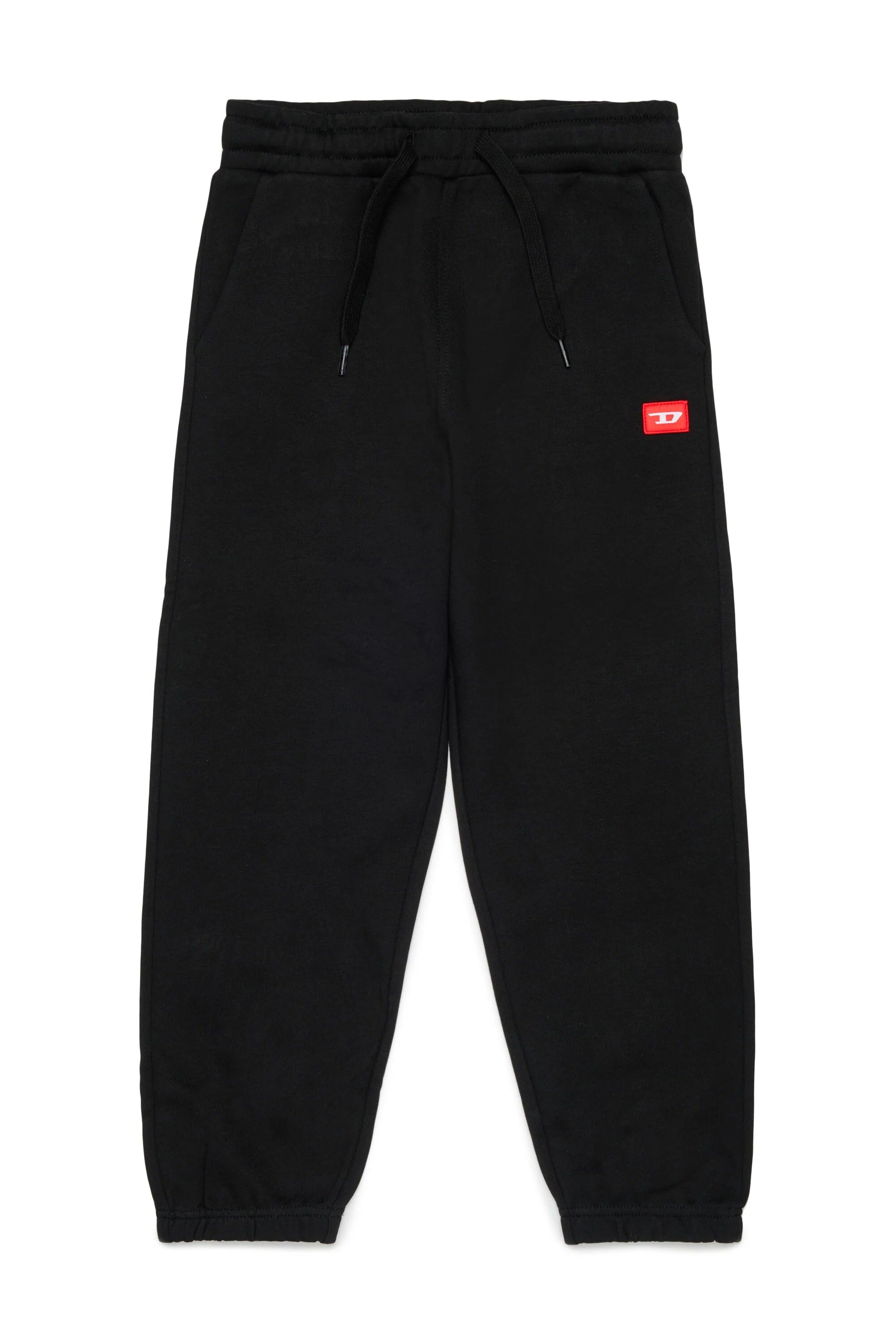 Pantaloni da jogging con toppa rossa a forma di D. nero J02461-0GEAD K900 DIESEL 