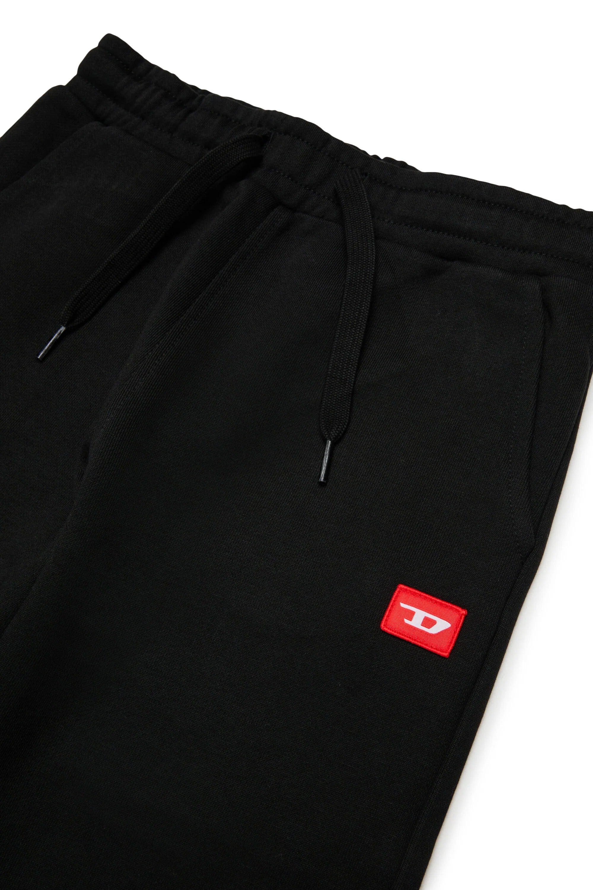 Pantaloni da jogging con toppa rossa a forma di D. nero J02461-0GEAD K900 DIESEL 