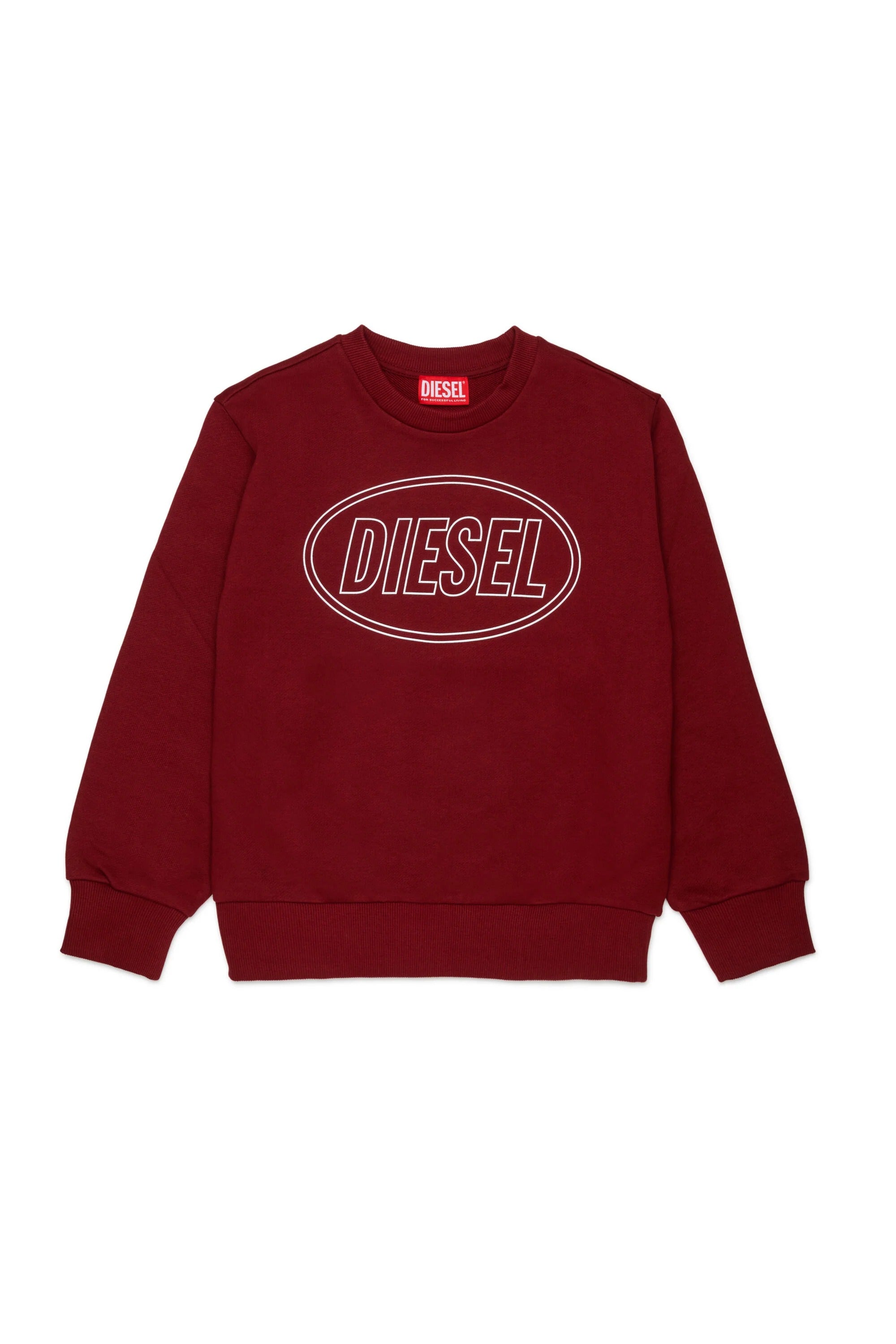 Felpa girocollo con logo bordeaux J02611-0GEAD K440 DIESEL 