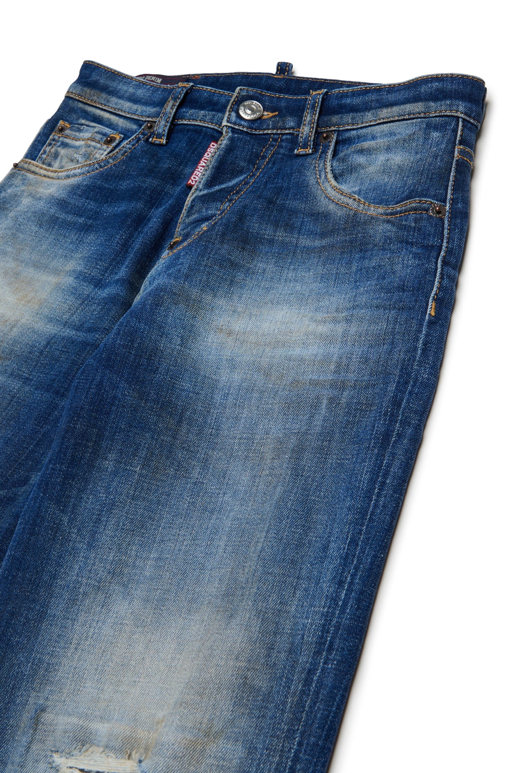 Jeans dalla vestibilità comoda, lavaggio azzurro chiaro - larghi DQ3578-D0AHW DQ01 DSQUARED KID 