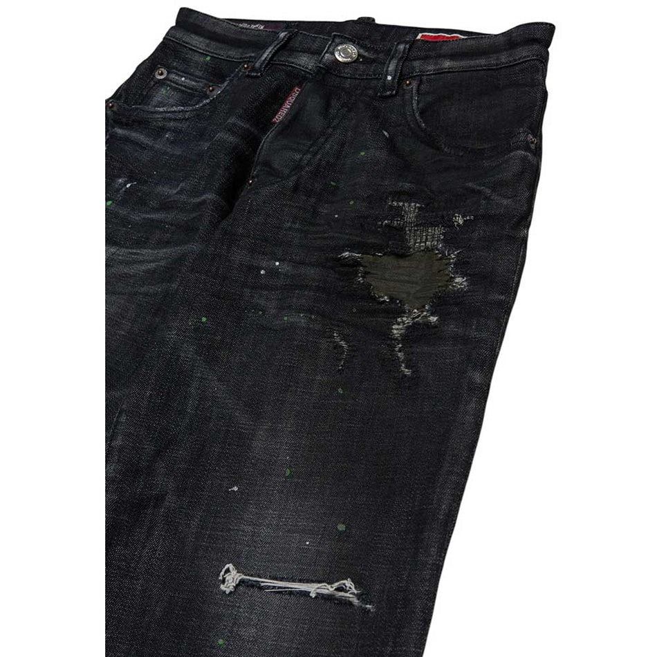 Jeans dalla vestibilità comoda, lavaggio nero - larghi DQ3578-D0AI1 DQ2 DSQUARED KID 