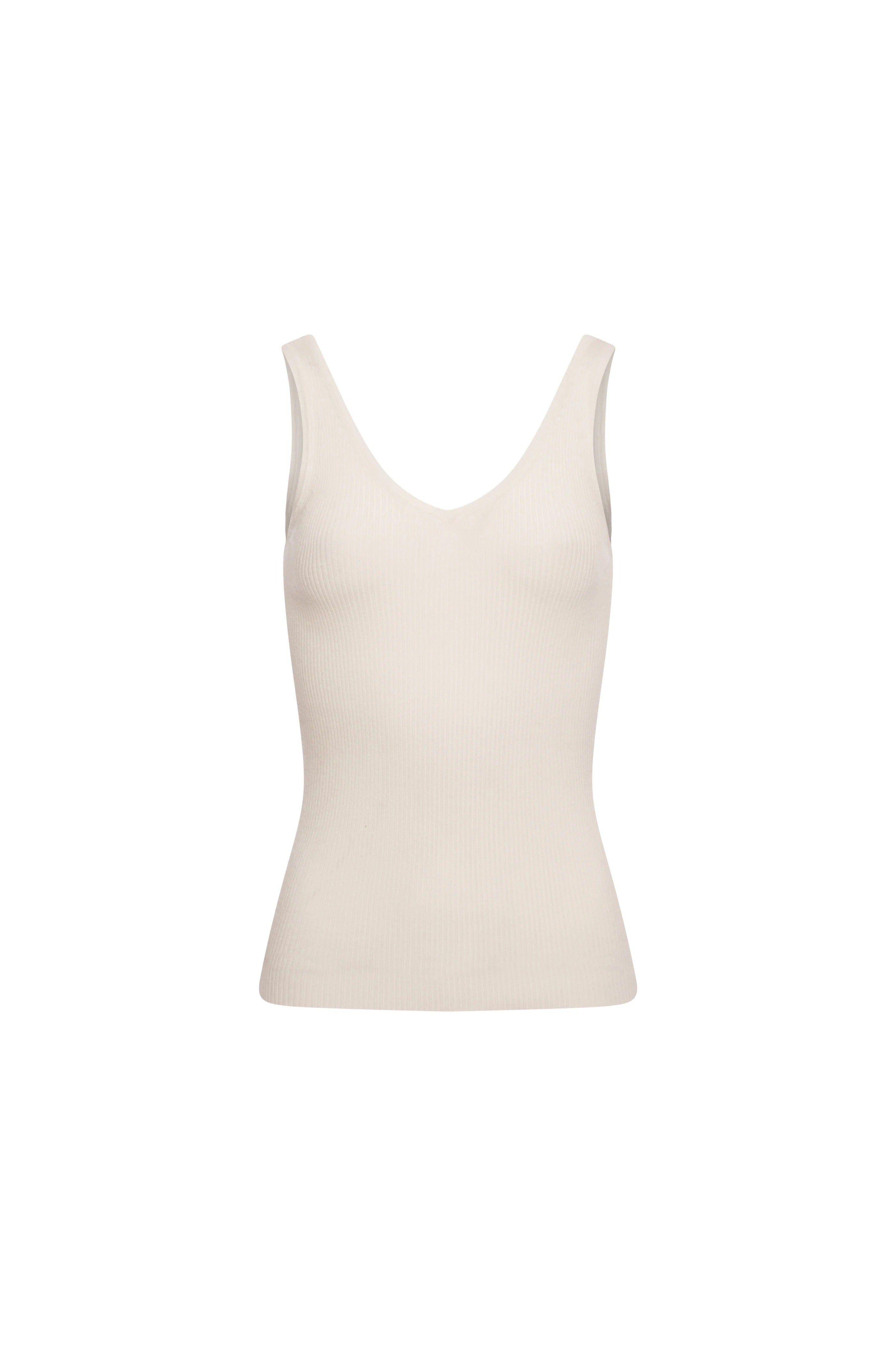 Fracomina Top senza maniche slim cream FP26WT4002K49701 108 FRACOMINA 