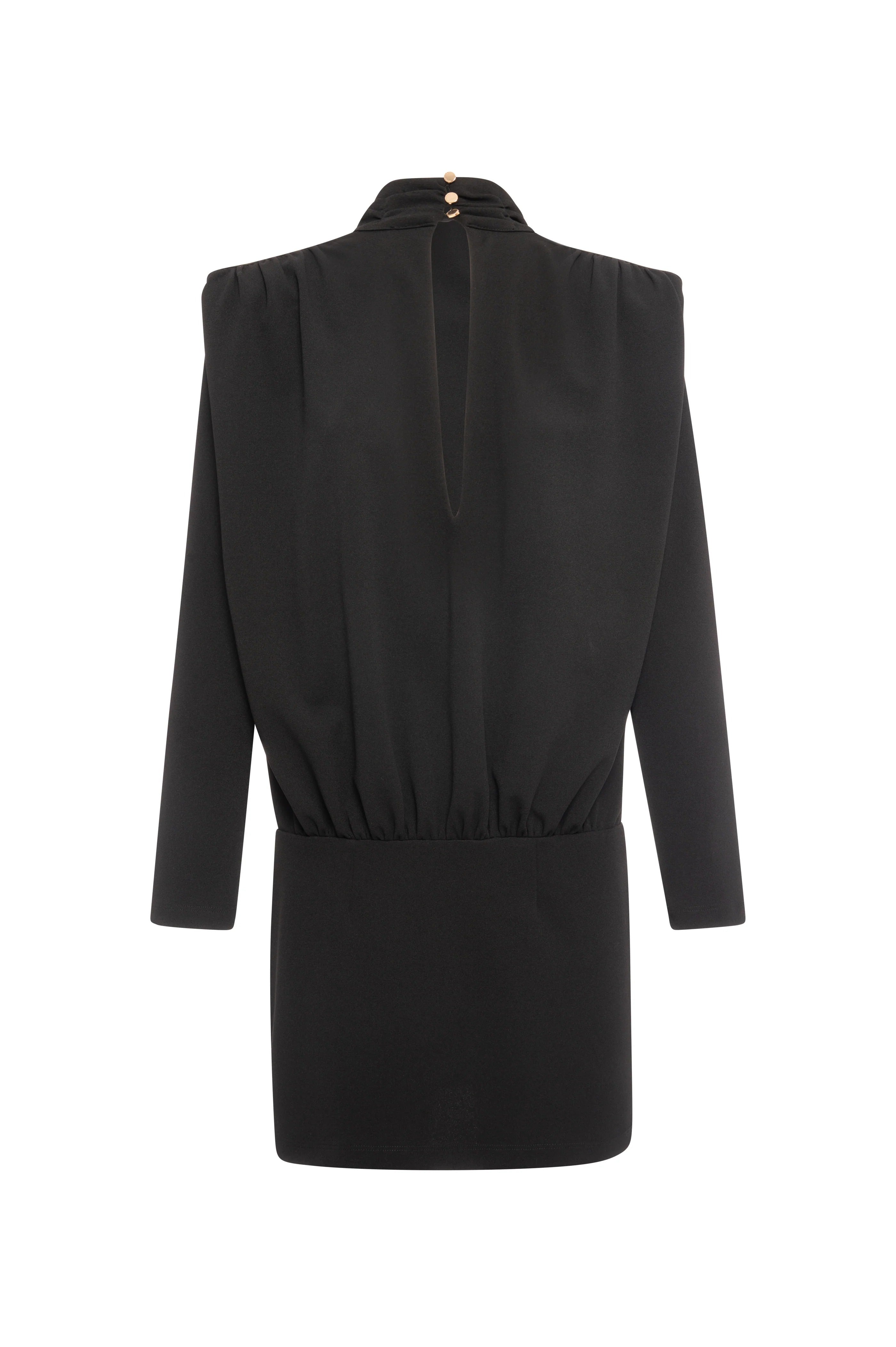 Fracomina Abito maniche lunghe mini nero FR26WD1012J47501 053 FRACOMINA 
