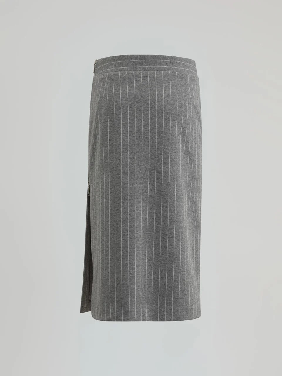 Gaelle Gonna a tubo con zip e spacco grigia GAABW11121-TPV0001 GR00 GAELLE 