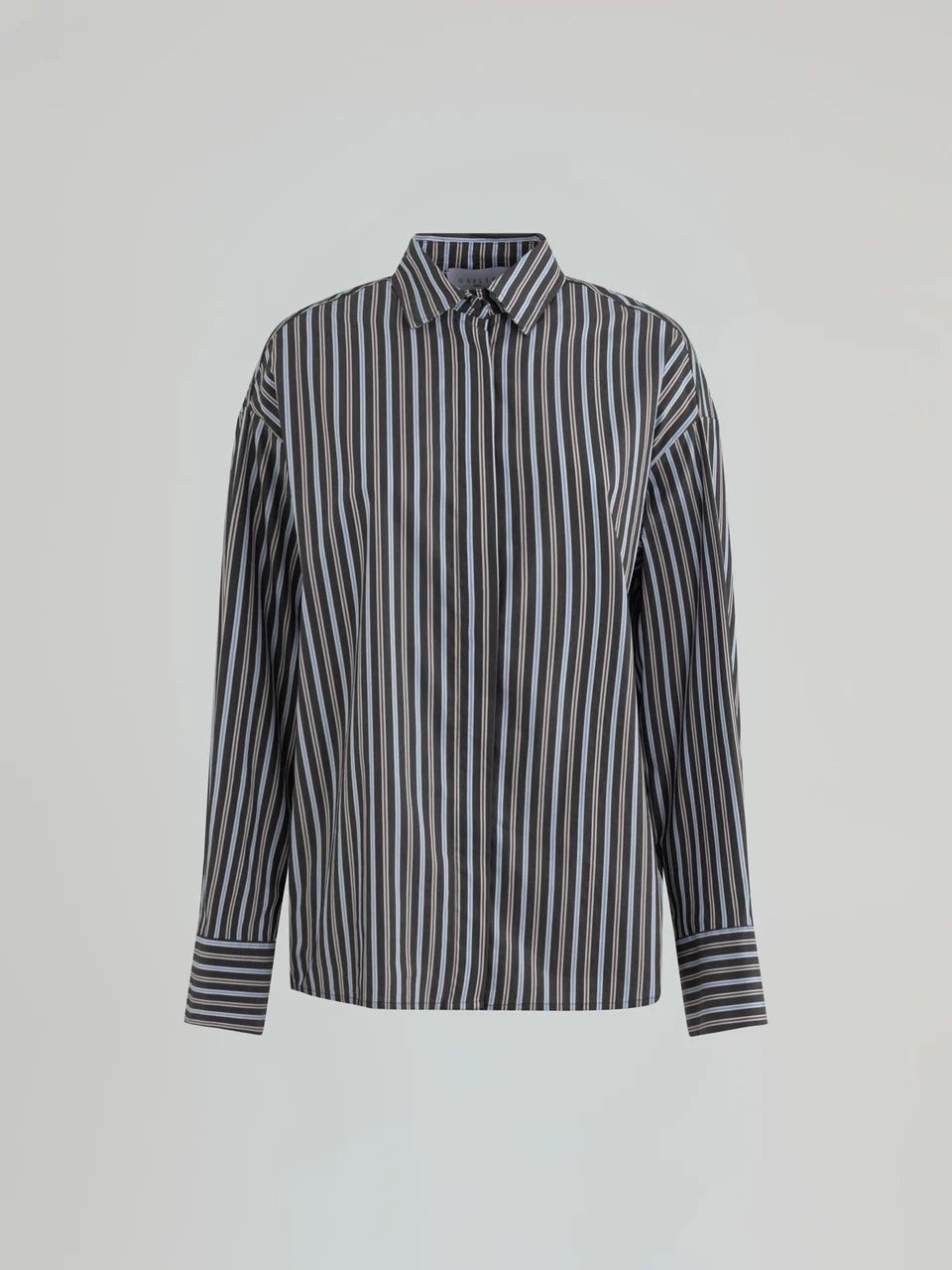 Gaelle Camicia regular con stampa logo grigia GAABW11262-TCP0003 NE160 GAELLE 
