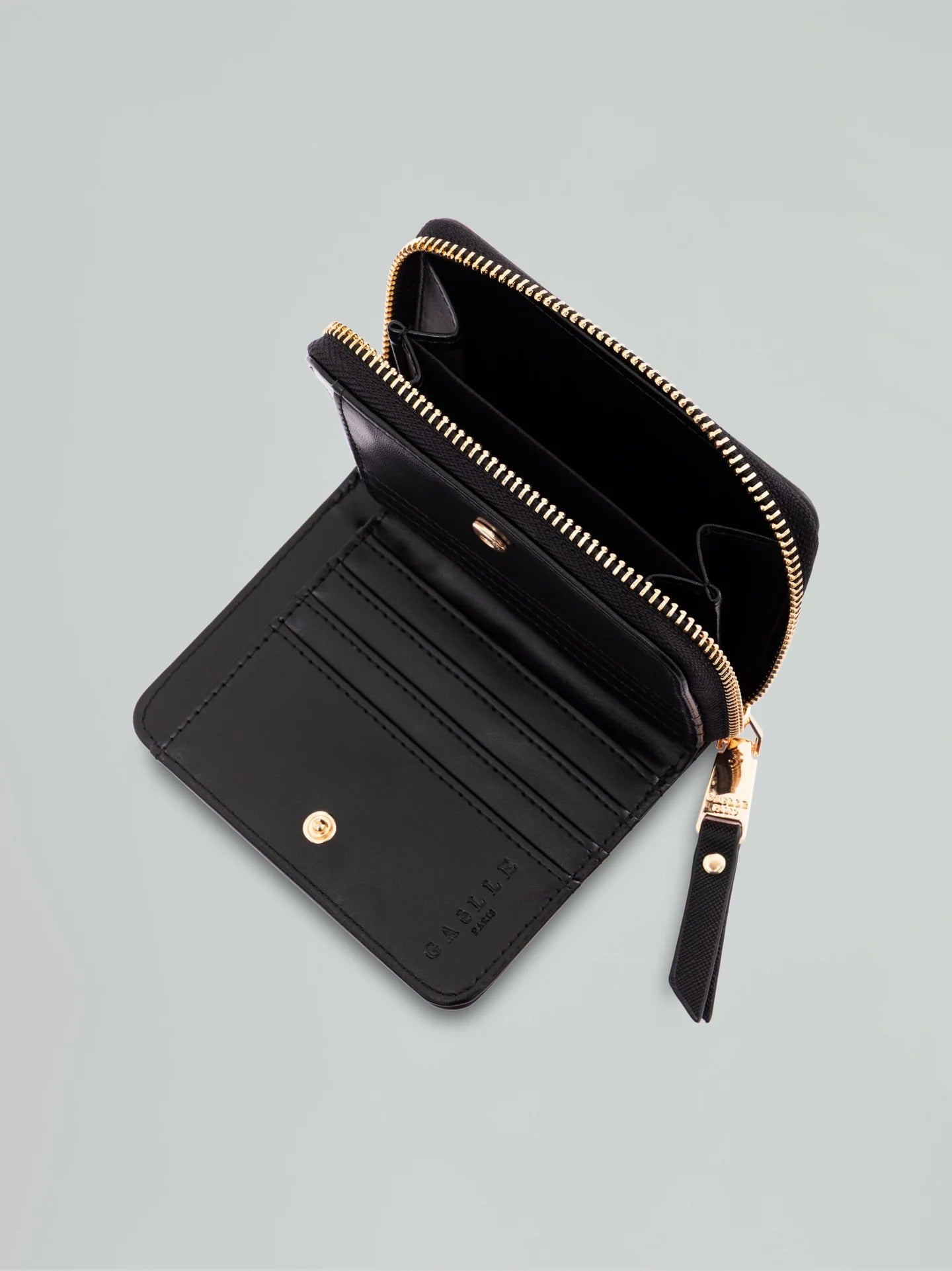 Gaelle Mini ziparound essential saffianonero GAACW03310-XPU0004 NE01 GAELLE 