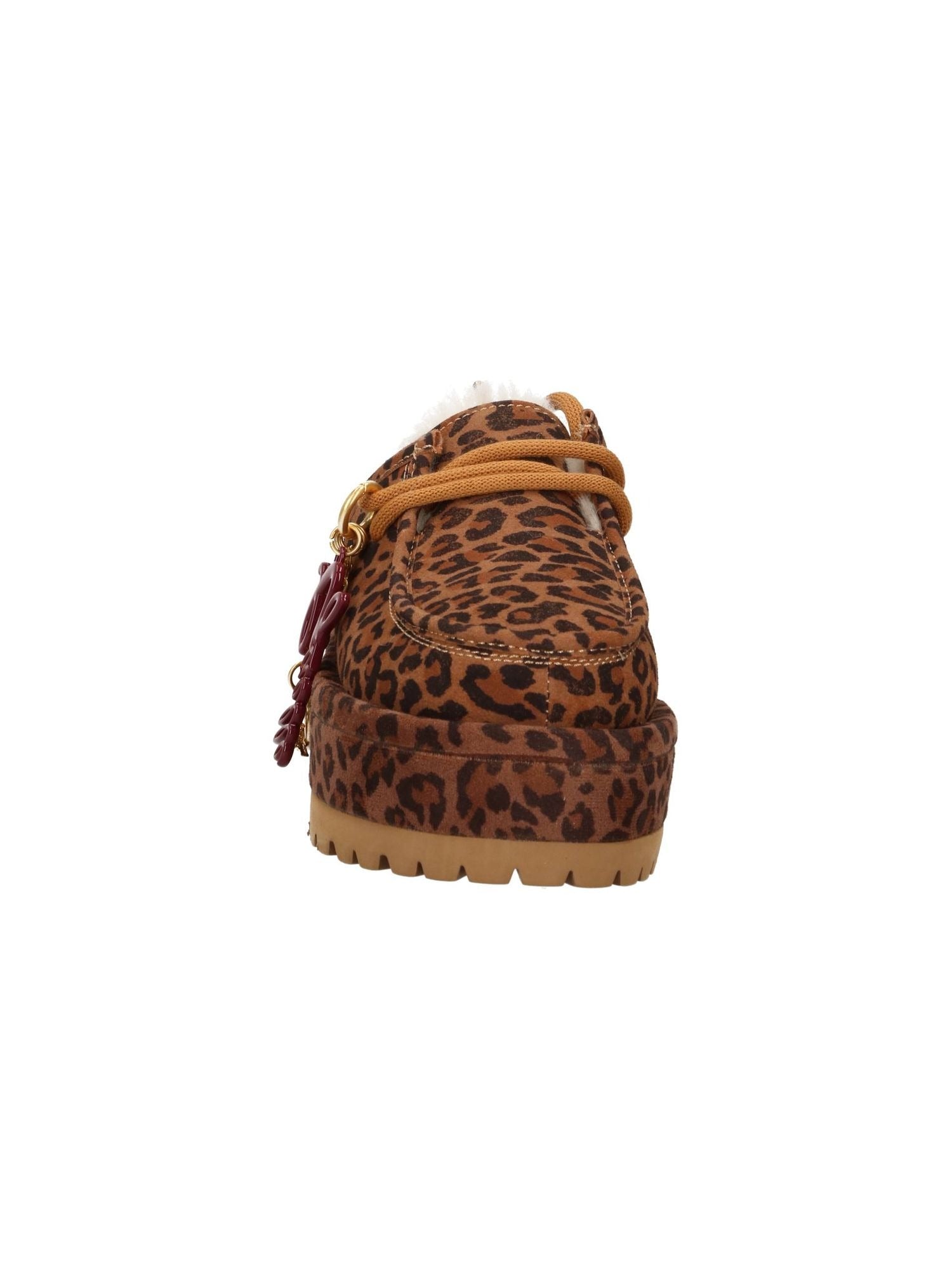 Eskimo boots sabot in suede con stampa animalier con charms GACAW01846-PLH0002 MA32 GAELLE 