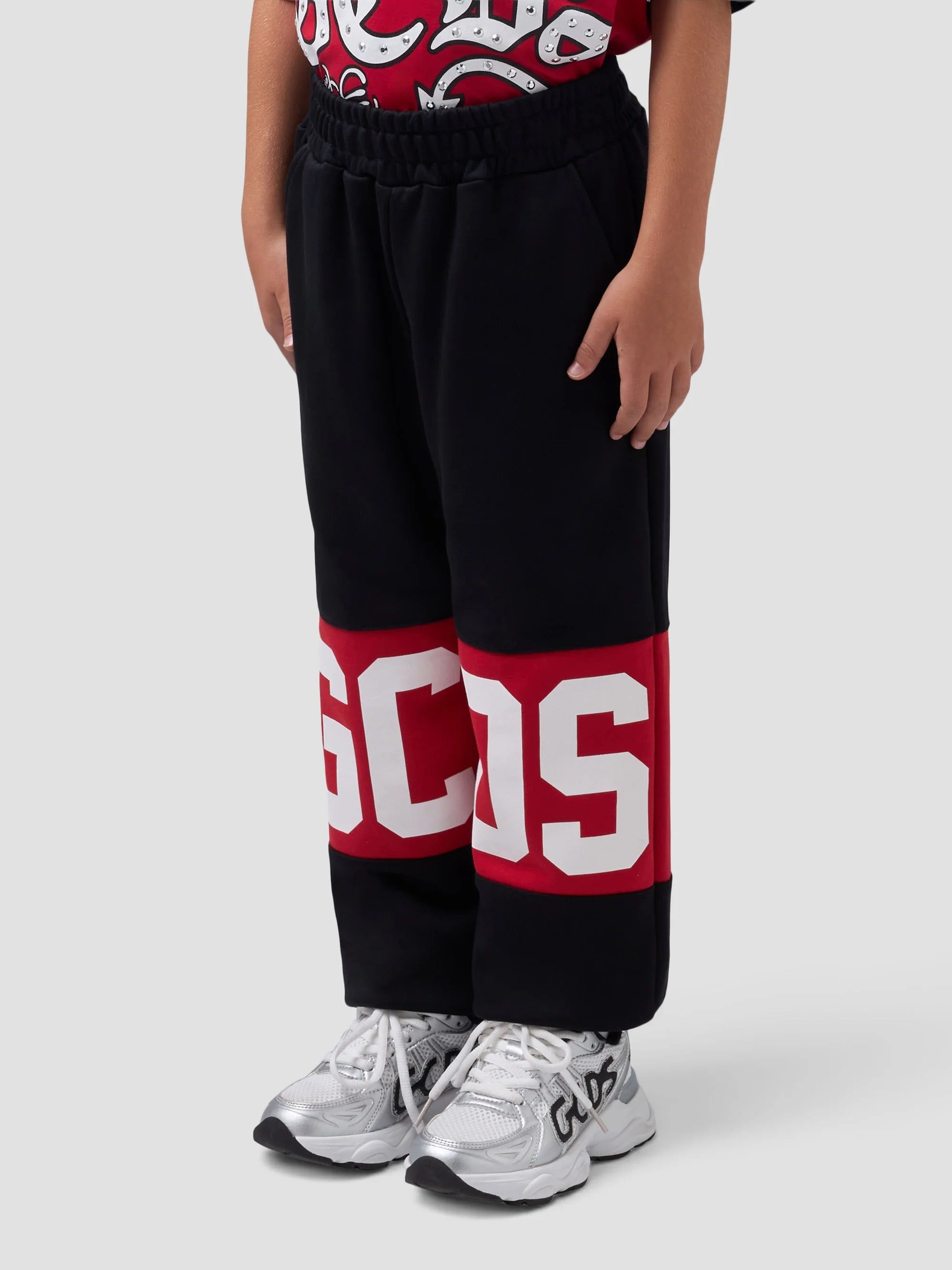 Pantaloni con Band Logo Z0UJQI588F004 999R GCDS 