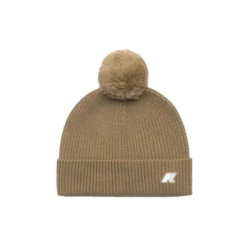 Cappello Vincienne Cardigan Stitch Wool Beige khaki K1151QW 677 K-WAY 