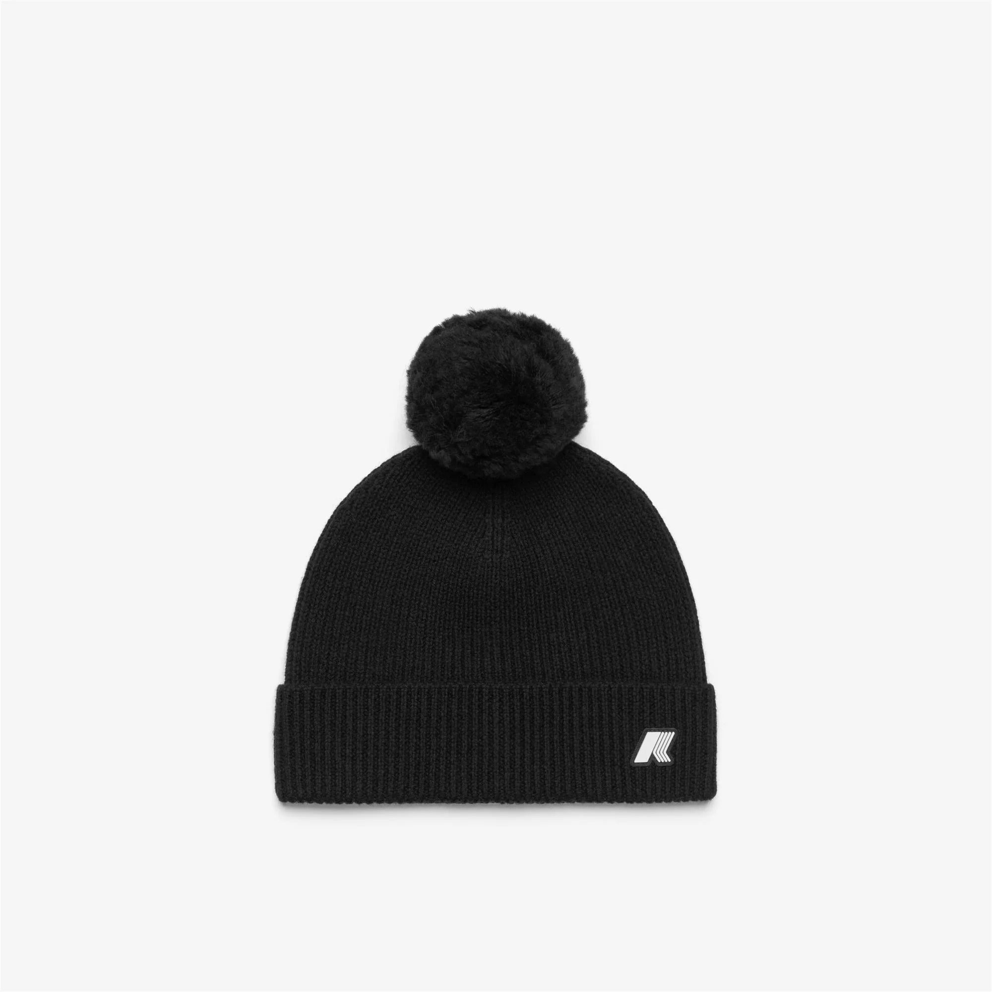 Cappello Vincienne Cardigan Stitch Wool Black pure K1151QW USY K-WAY 