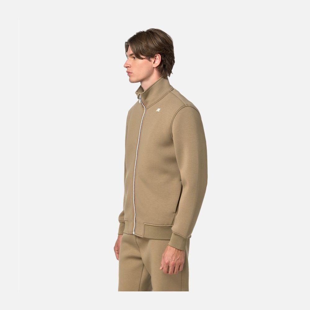 K-WAY felpa finn spacer beige khaki K2125LW 677 K-WAY 
