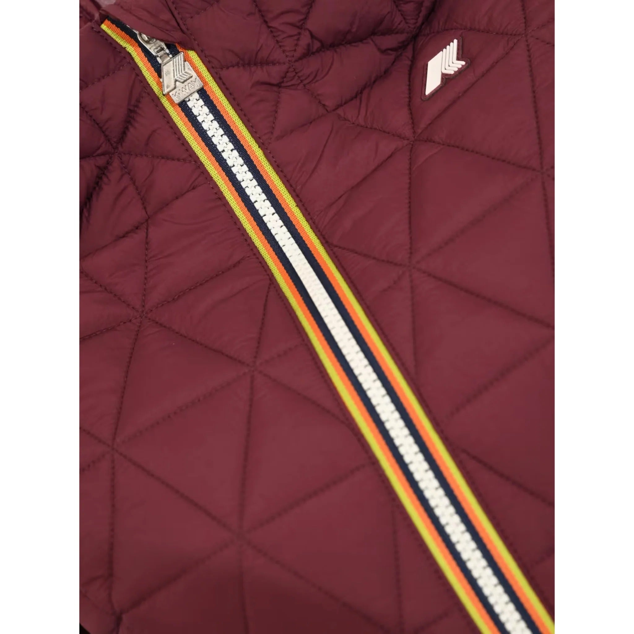 Giacca Lil Diamond Quilted Warm Violet mauve wine K2136EW 345 K-WAY 