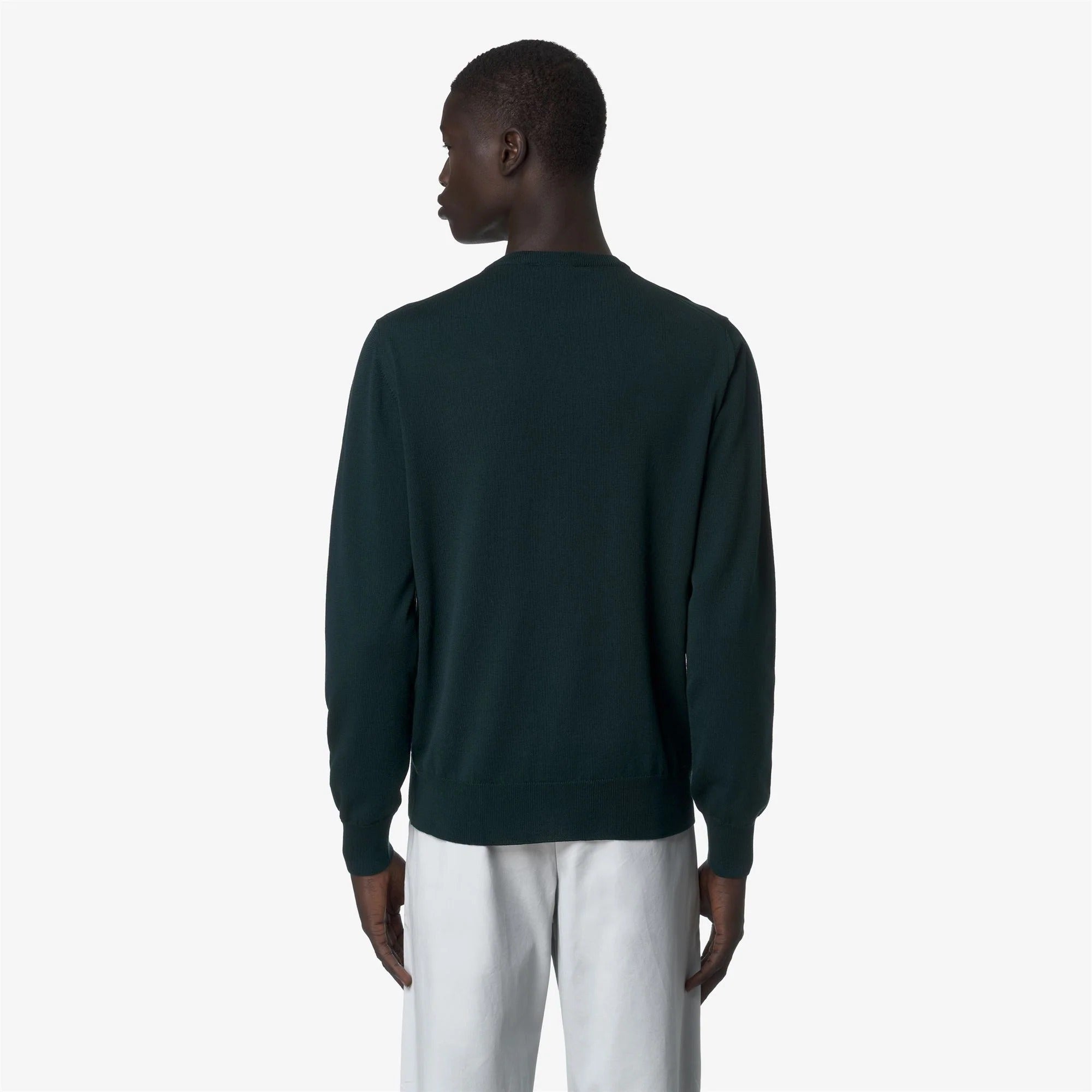 Maglione Sebastien Merino Green Ponderosa K2142EW 614 K-WAY 