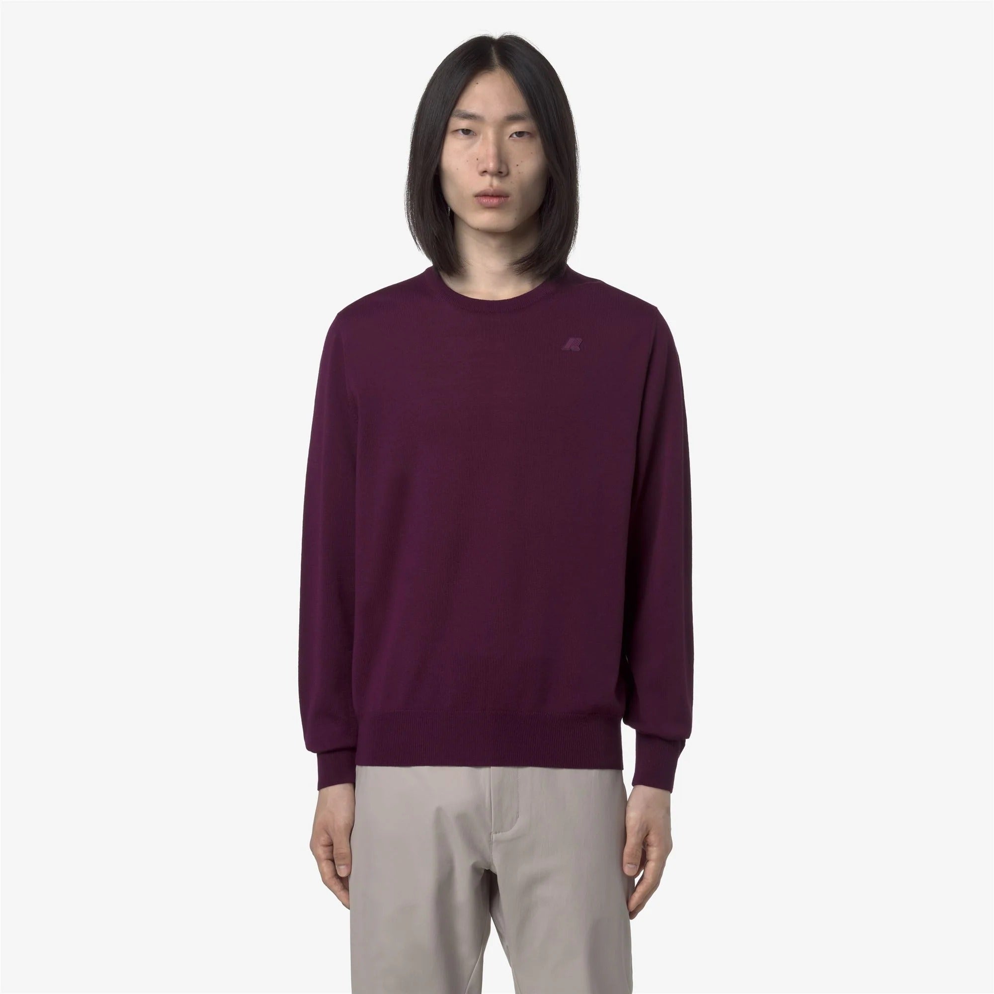 Maglione Sebastien Merino Wiolet Wine K2142EW XLH K-WAY 