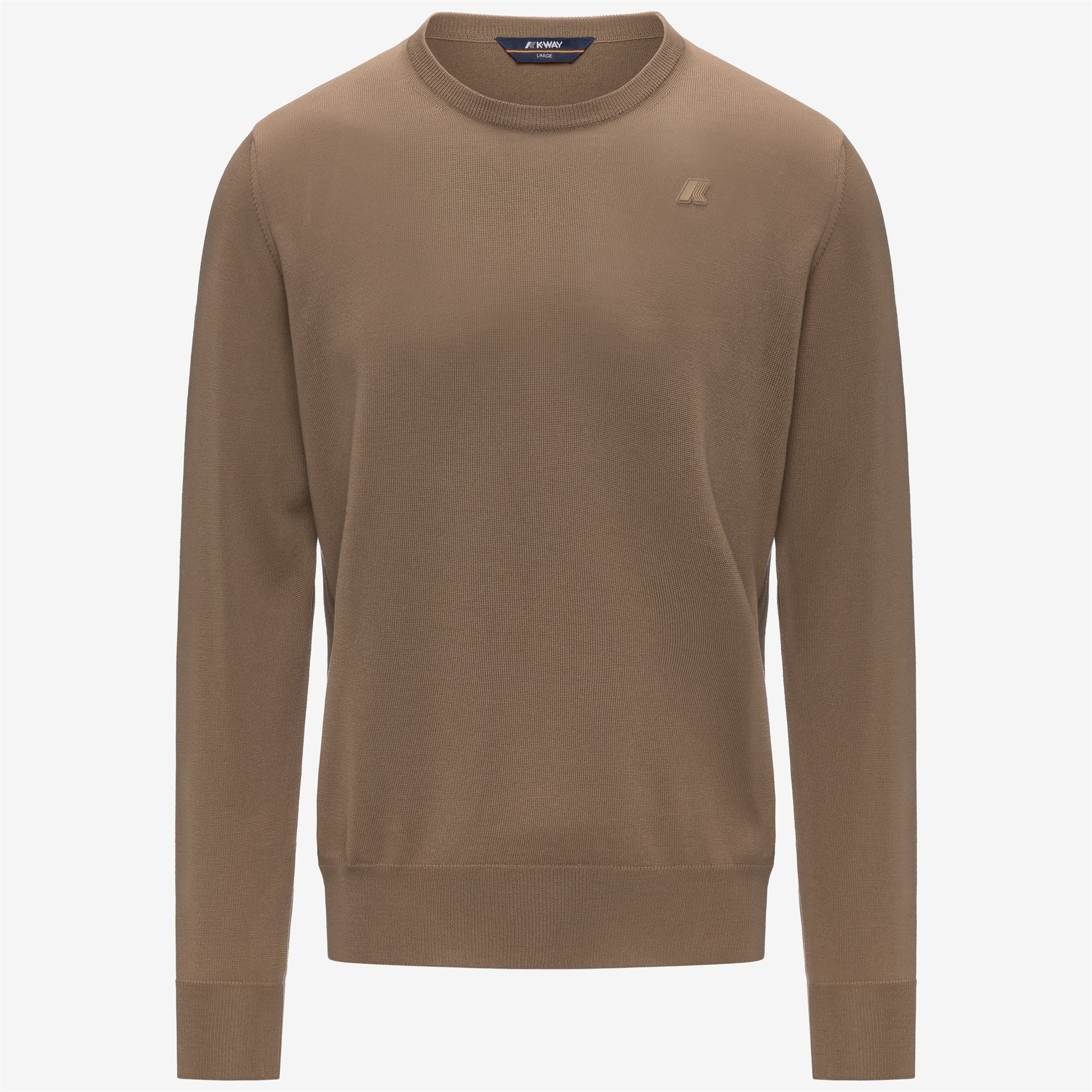 Maglione Sebastien Merino Brown cartouche K2142EW XZ3 K-WAY 