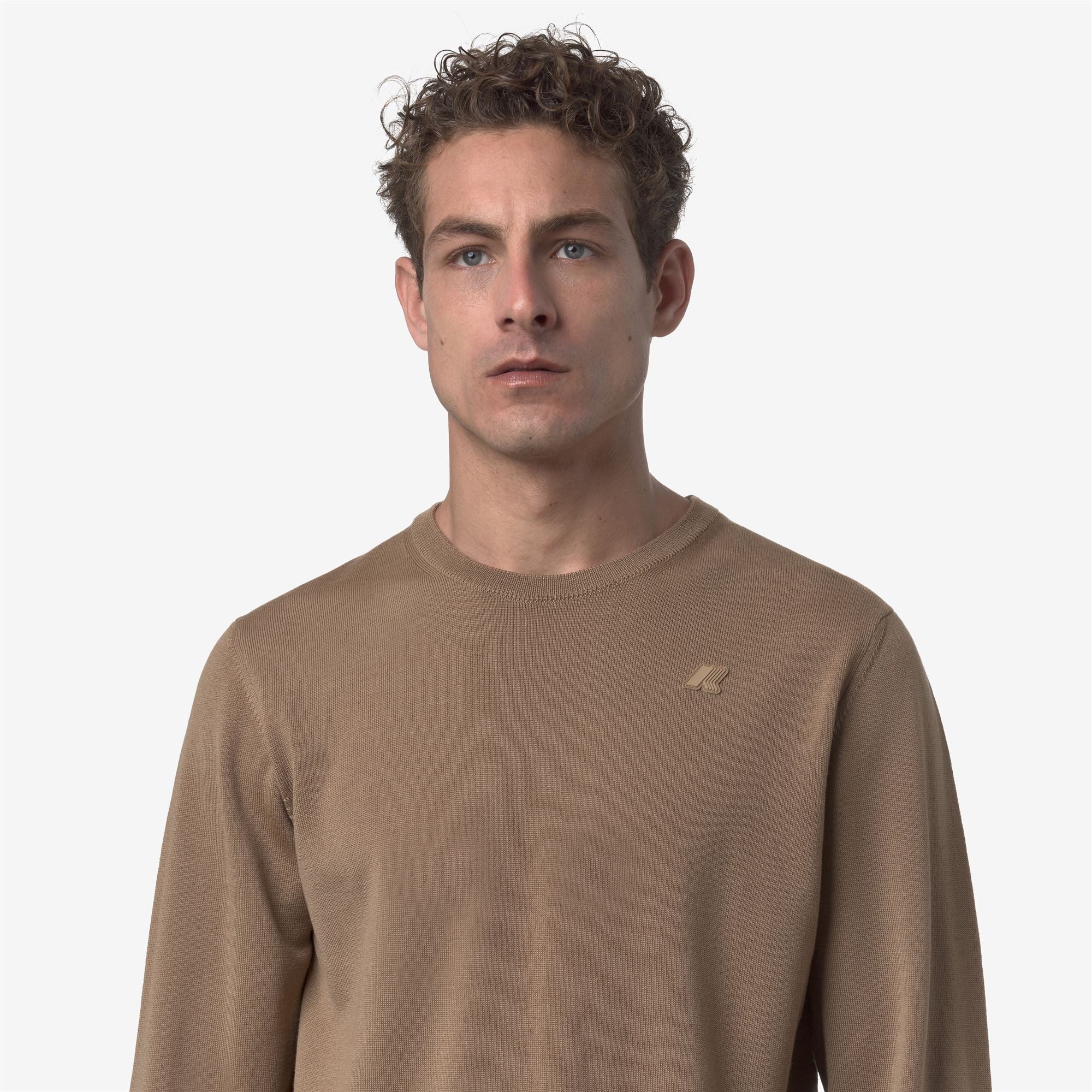 Maglione Sebastien Merino Brown cartouche K2142EW XZ3 K-WAY 