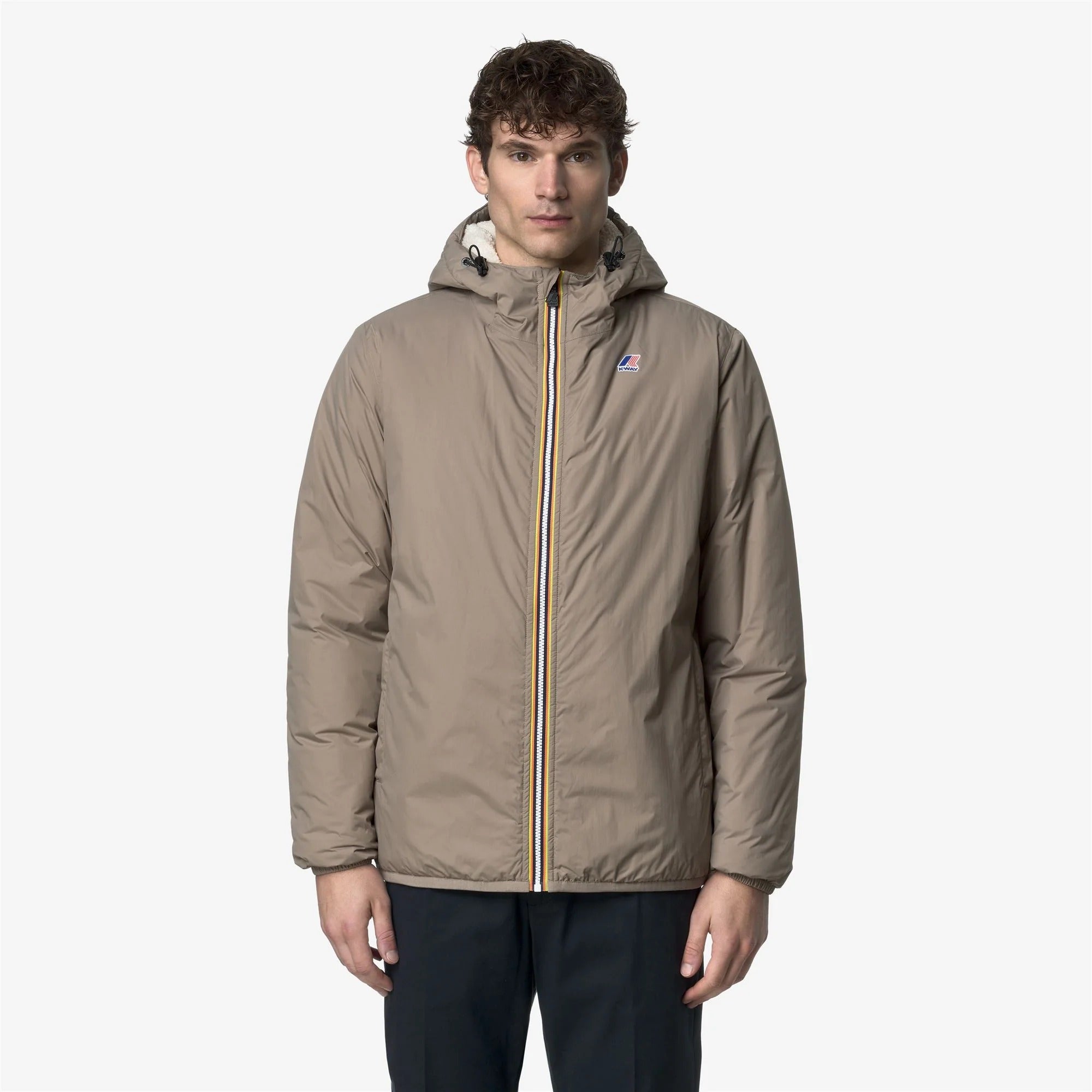 Giacca Le Vrai 4.0 Claude Orsetto Beige taupe K21515W WG9 K-WAY 
