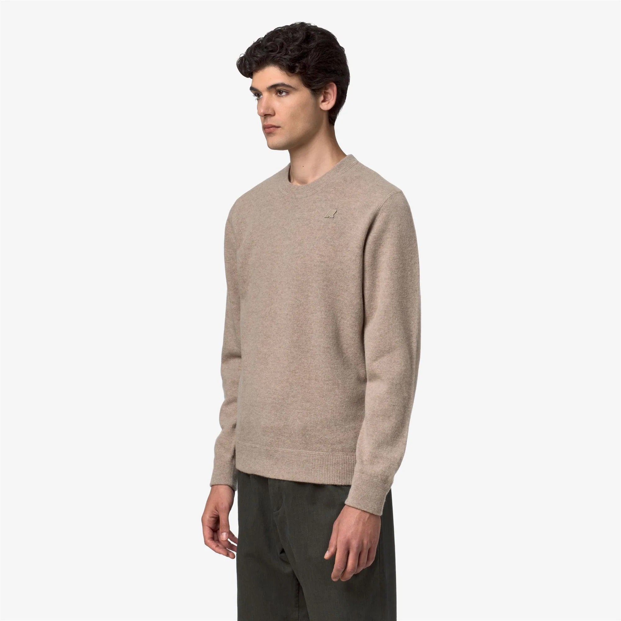 Maglione Sebastien Fleece Stitch Beige plaza K5146JW 653 K-WAY 