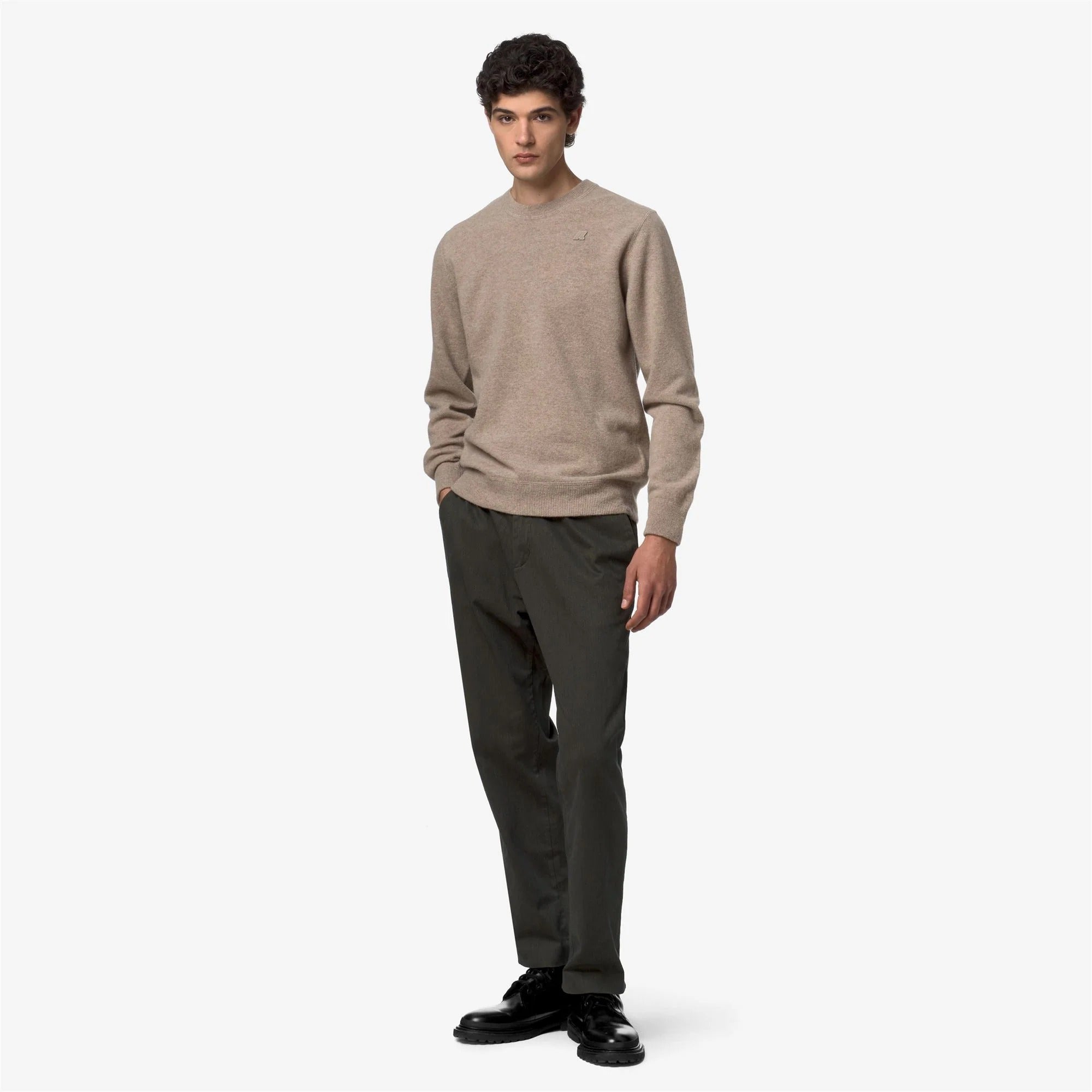 Maglione Sebastien Fleece Stitch Beige plaza K5146JW 653 K-WAY 