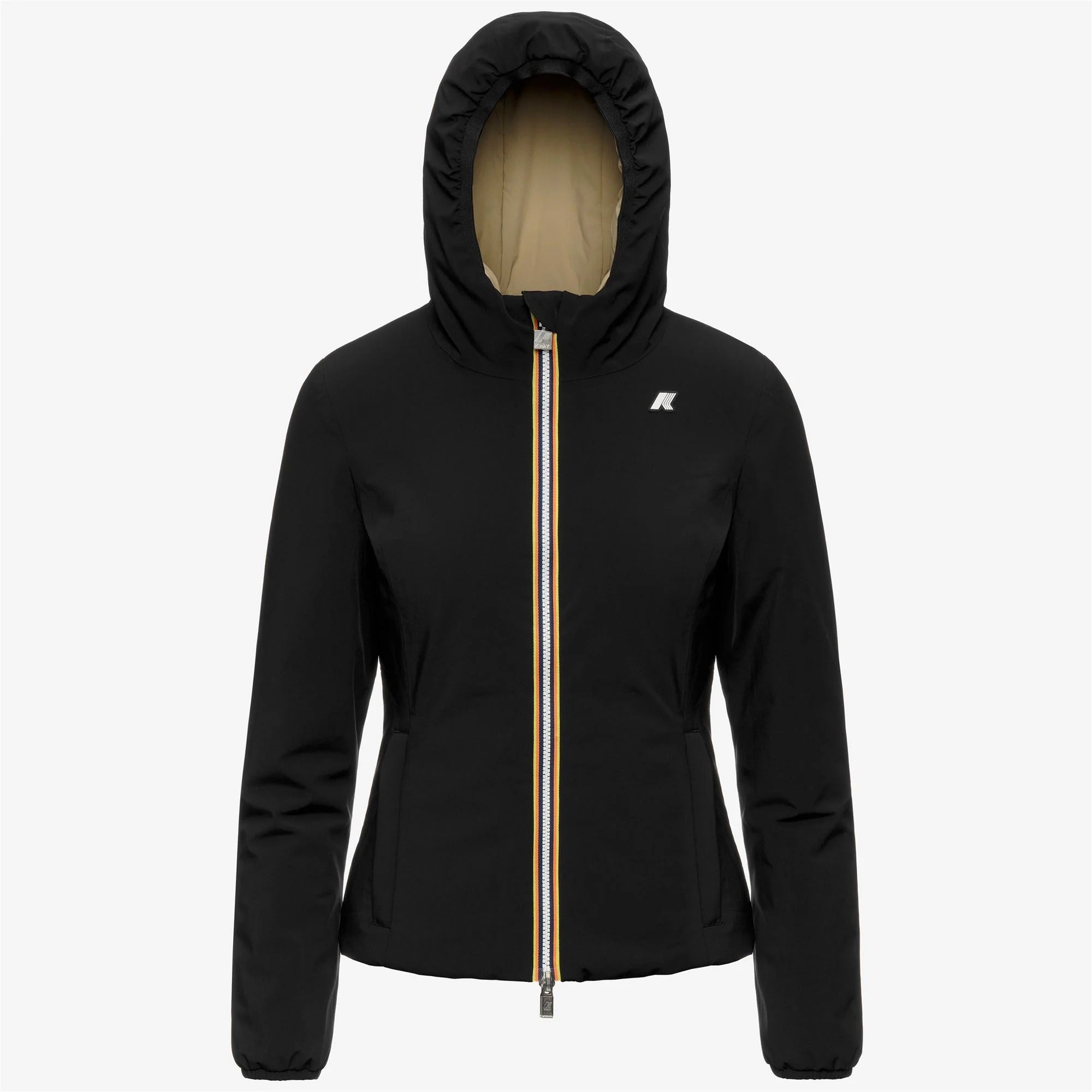 Giacca Lily St Warm Double Black pure-beige khaki K6128TW DBN K-WAY 