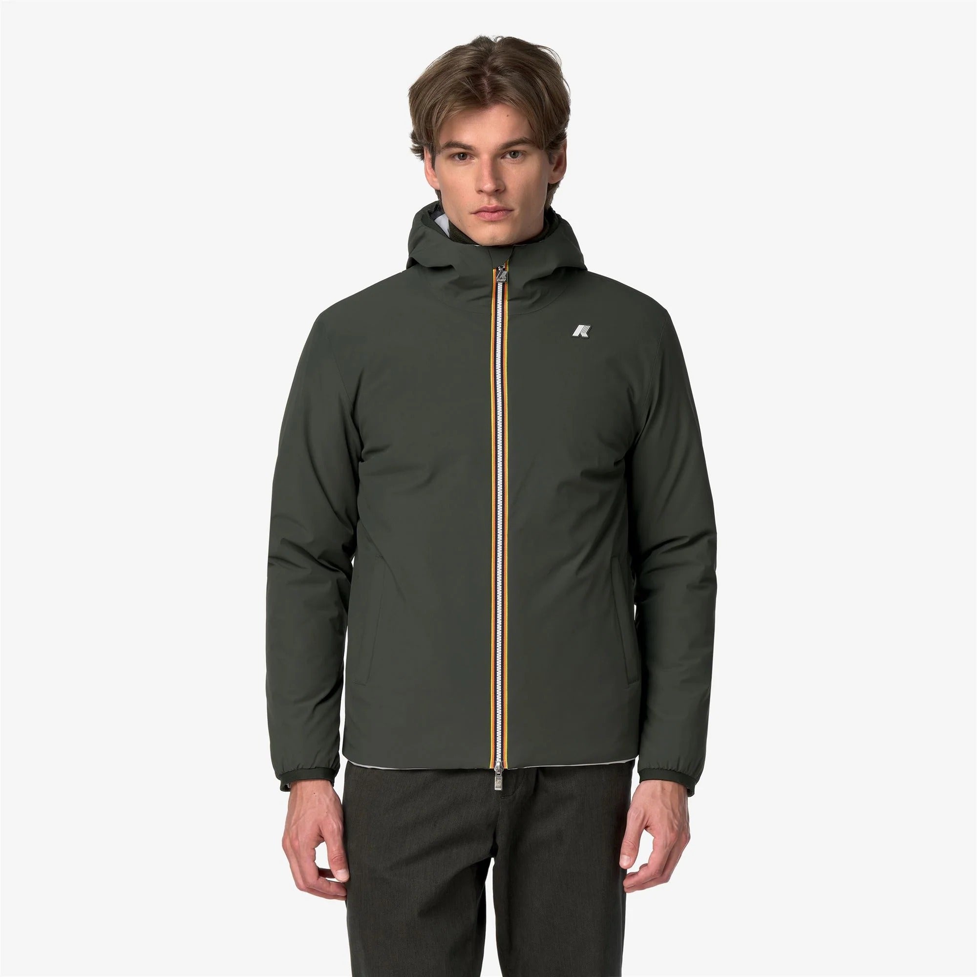 Giacca Jack St Warm Double Green blackish-grey ash K6128VW DD5 K-WAY 