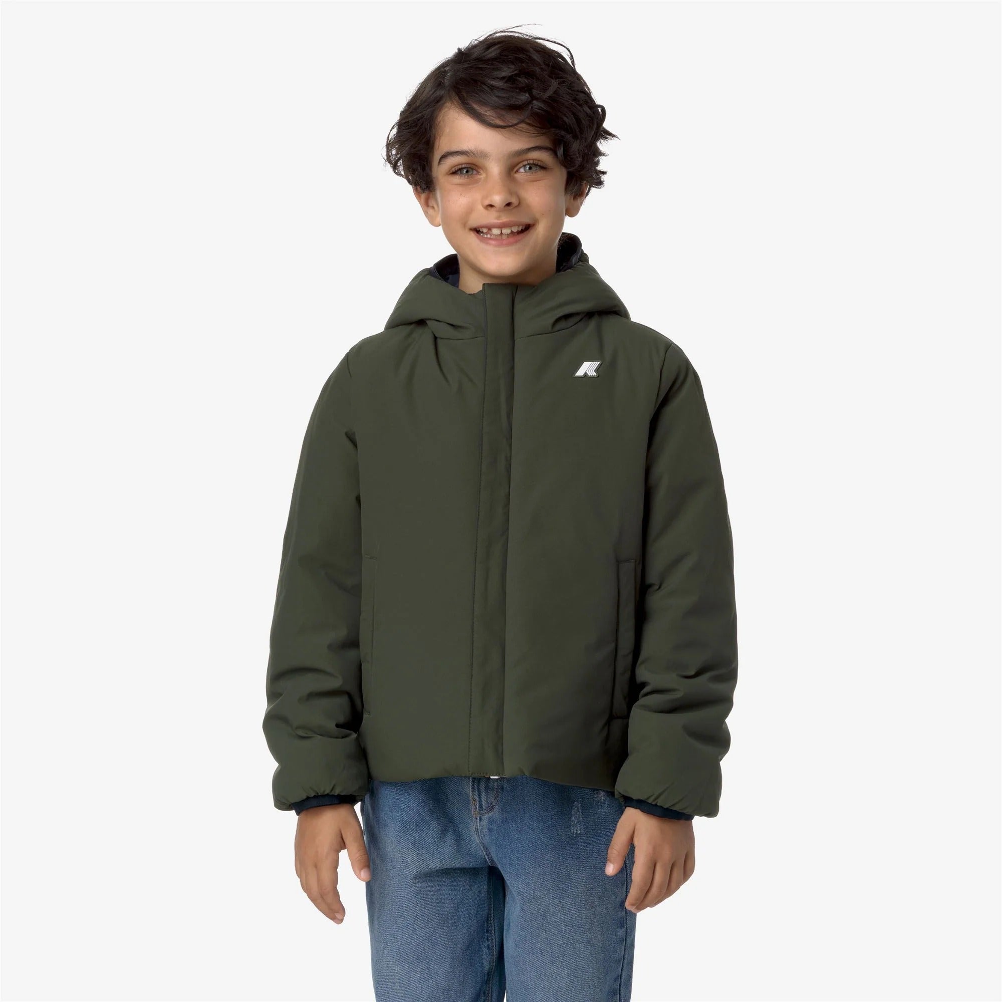 Giacca P. Jack St Warm Double Blue depth-green blackish K71337W* AG5 K-WAY 