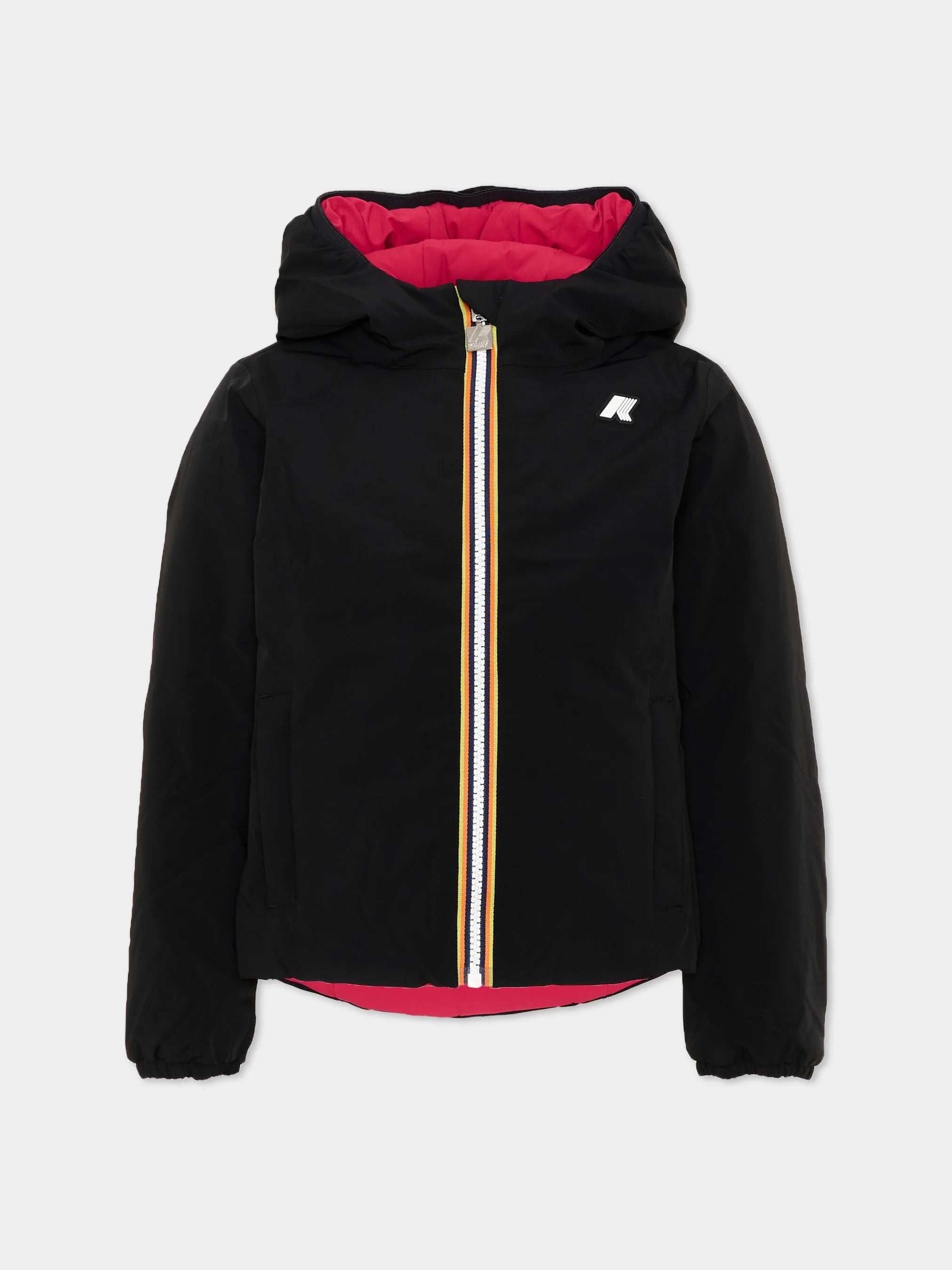 Giacca P. Lily St Warm Double Black pure-red cerise K71339W* DCL K-WAY 