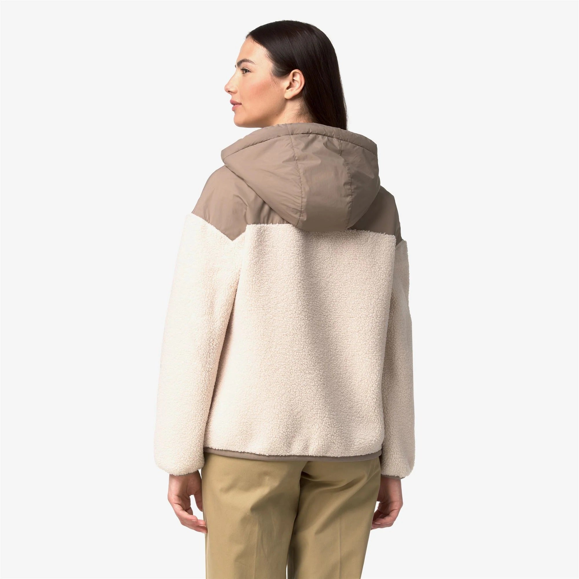 Felpa Angelique 4.0 Orsetto Beige taupe-ecrù K7135LW A02 K-WAY 