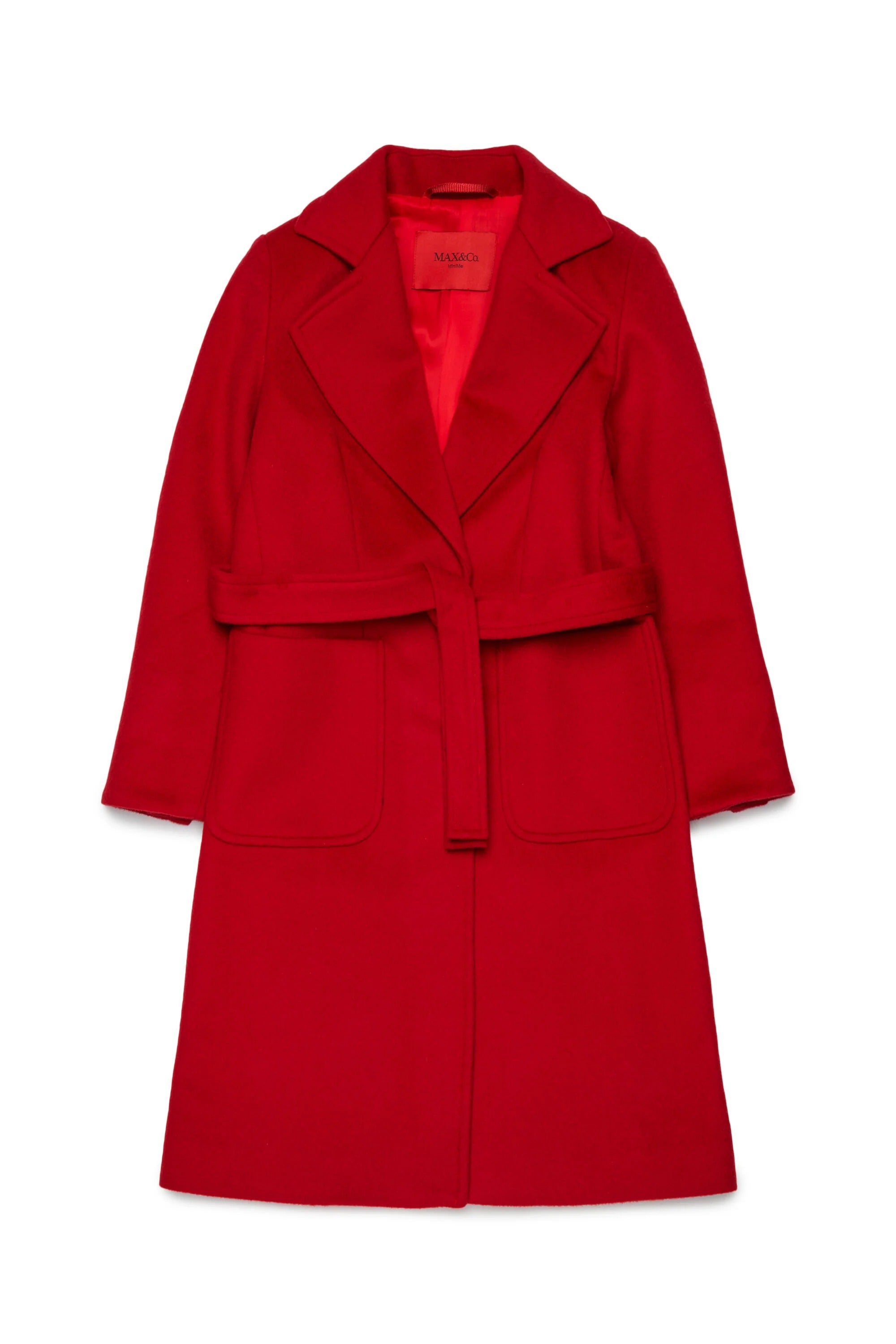 Cappotto di lana in fuga rosso<BR/> MX0001-MX052 MX400 MAX&CO KID 