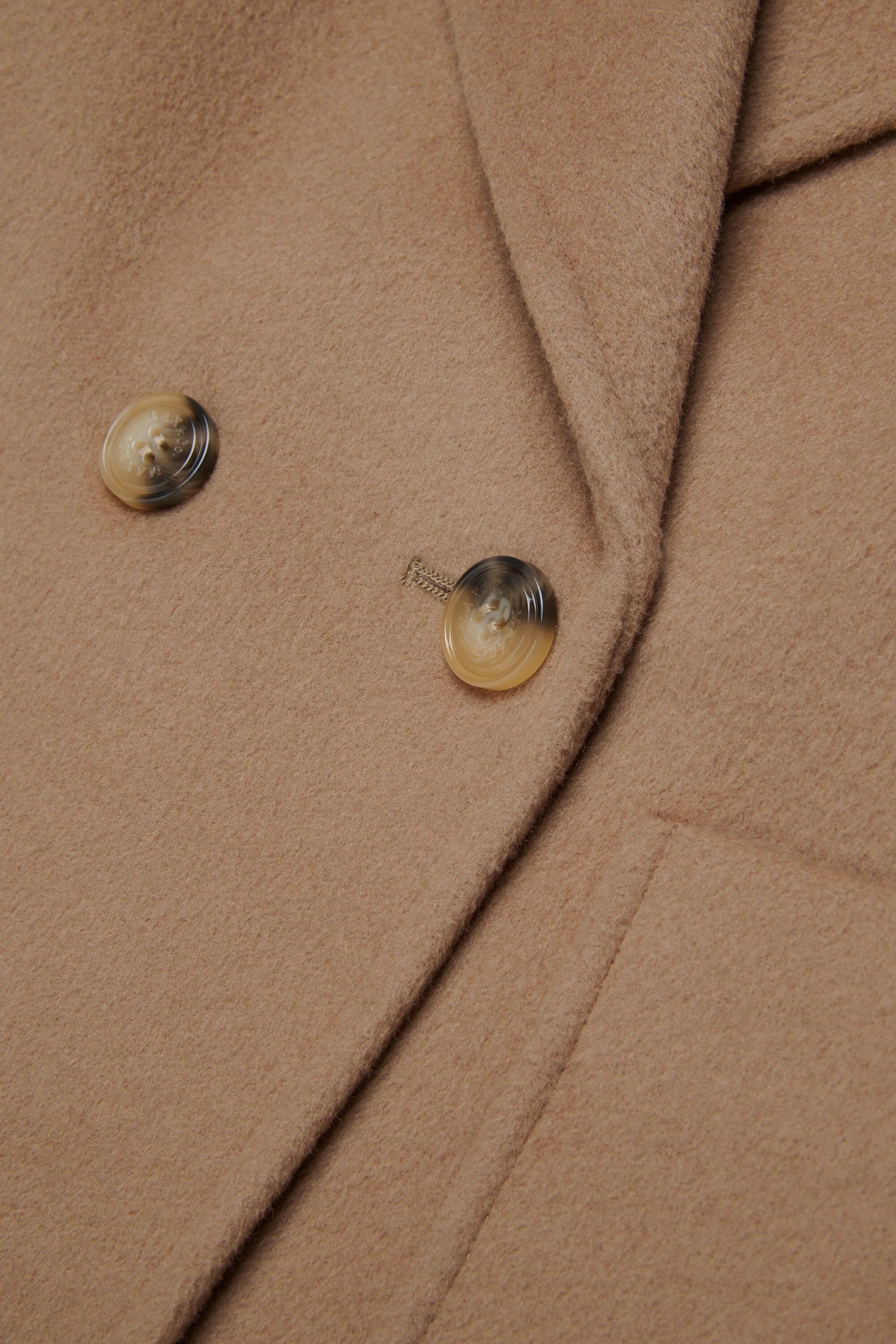 Cappotto caban doppiopetto in lana rasata beige MX0229-MX052 MX702 MAX&CO KID 