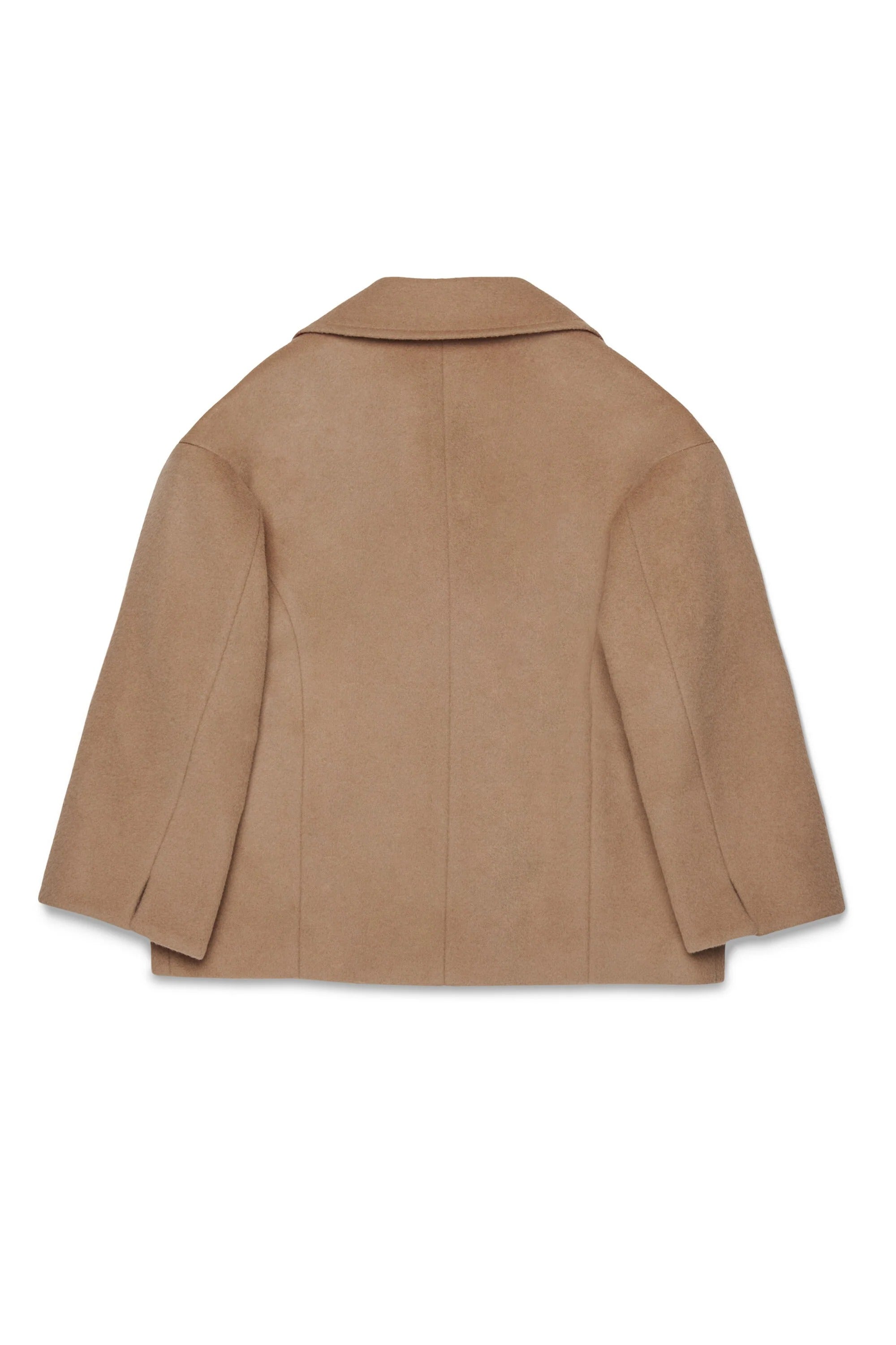 Cappotto caban doppiopetto in lana rasata beige MX0229-MX052 MX702 MAX&CO KID 