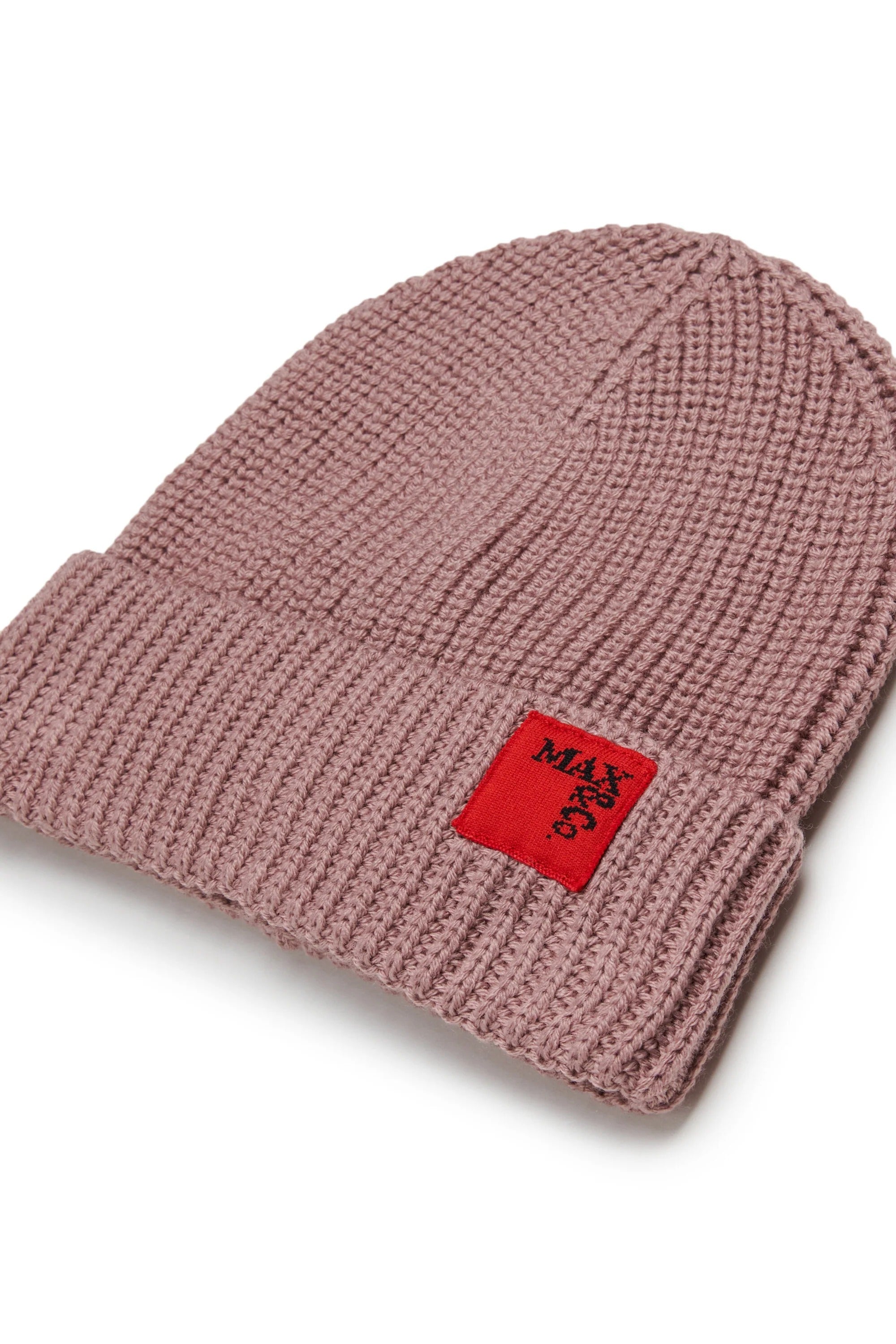 Berretto in misto lana con applicazione rosa MX0242-MX048 MX603 MAX&CO KID 