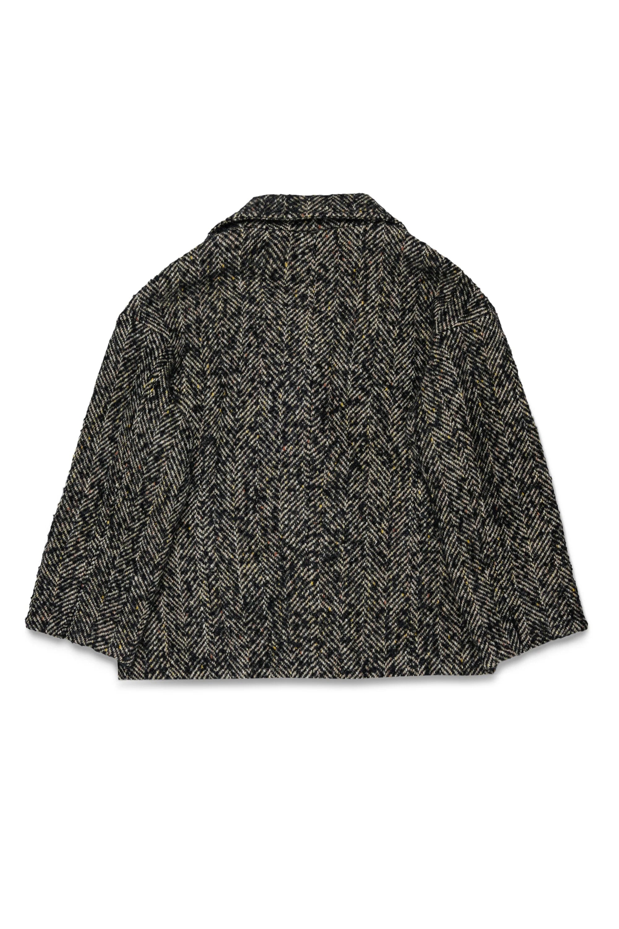 Cappotto con motivo a spina di pesce nero MX0440-MX02N MX900 MAX&CO KID 
