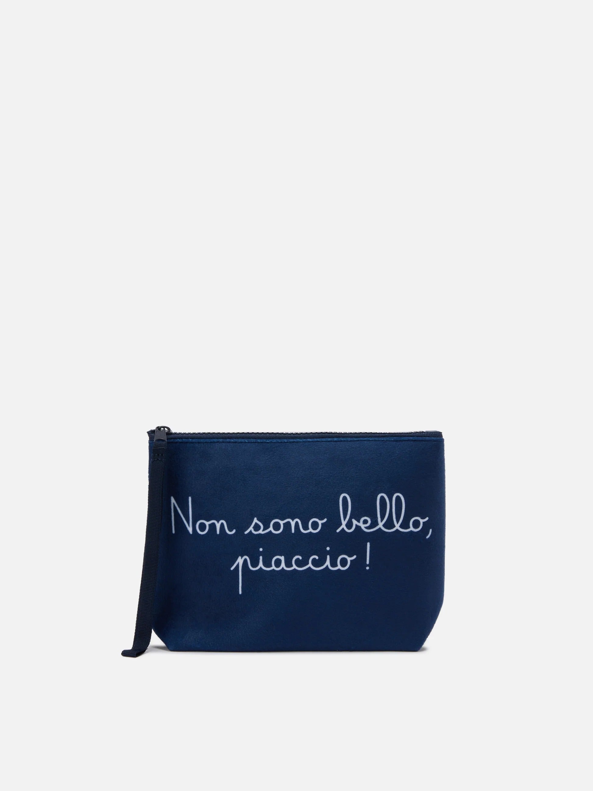 Navy blue Aline pouch with Bello print | Special edition ALI0002 01526M MC2 SAINT BARTH 