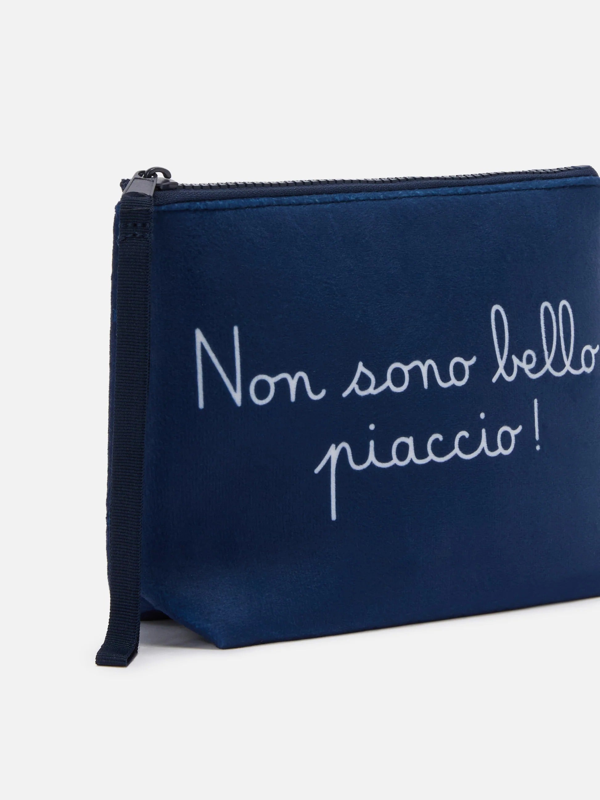 Navy blue Aline pouch with Bello print | Special edition ALI0002 01526M MC2 SAINT BARTH 