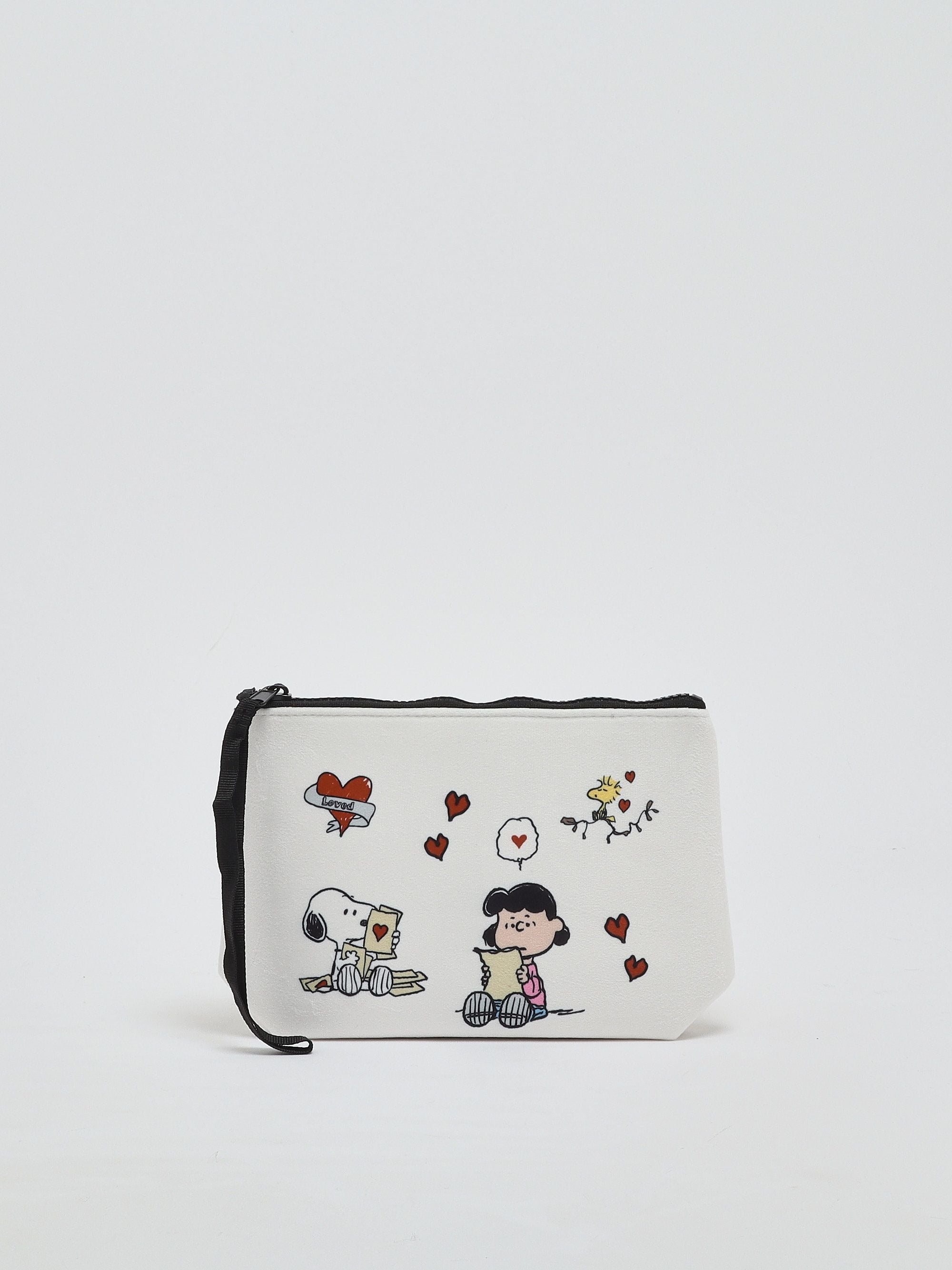 Pochette Aline panna con stampa Snoopy | Special edition ALI0002 01867M MC2 SAINT BARTH 
