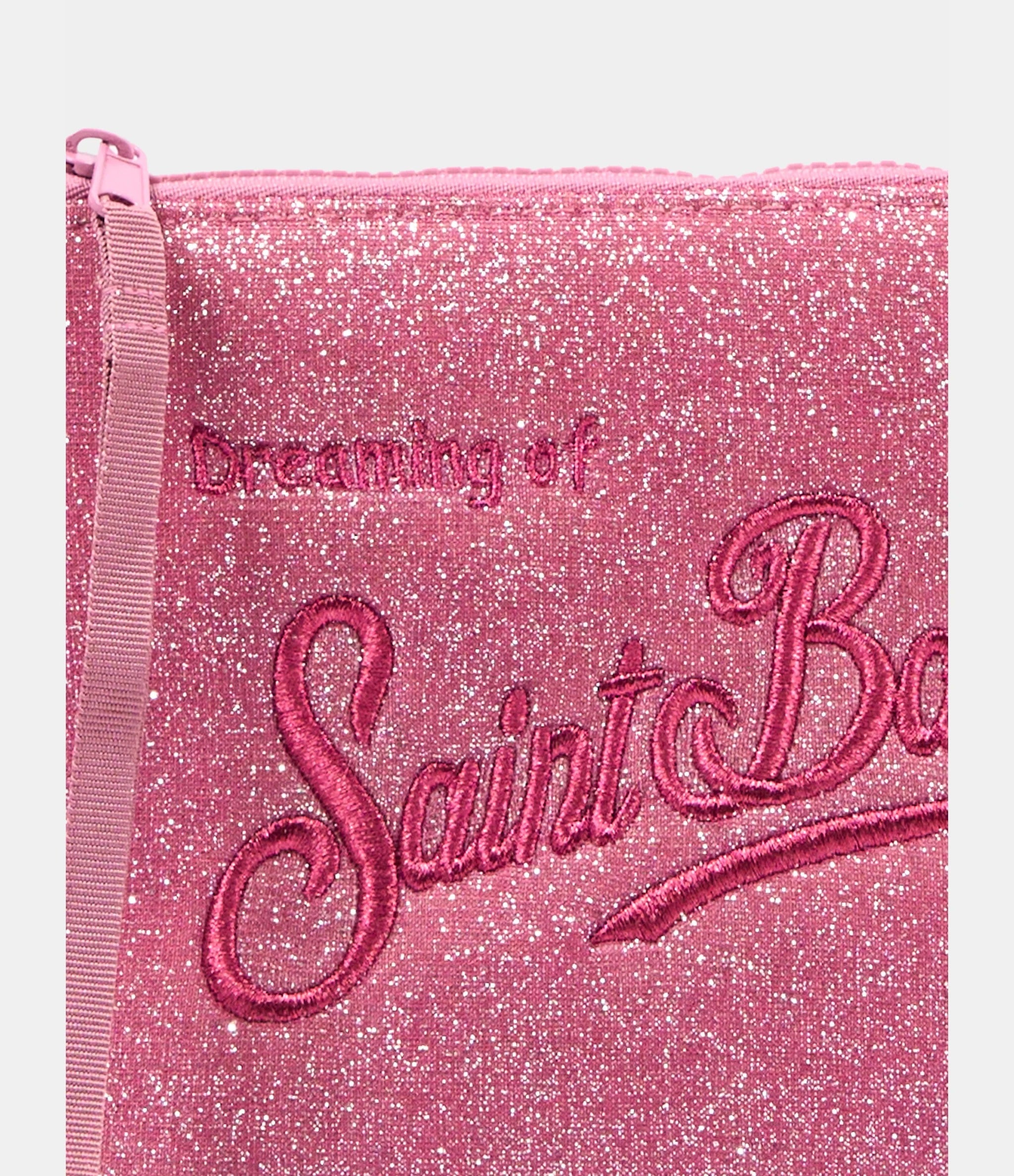 Mc2 Saint Barth<BR/>Pochette Aline fucsia con logo per bambina glitterata ALI0026 00192M MC2 SAINT BARTH 