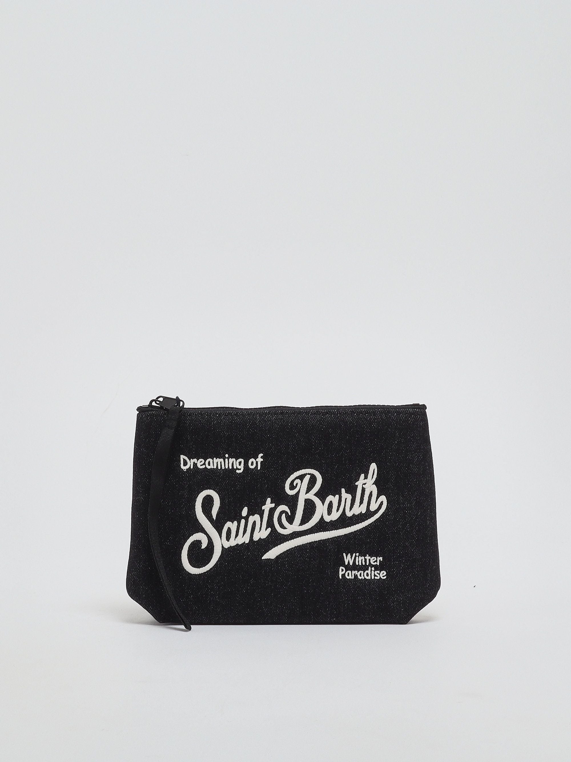 Pochette Aline Denim W Denim 00 Emb ALI0031 03095M MC2 SAINT BARTH 