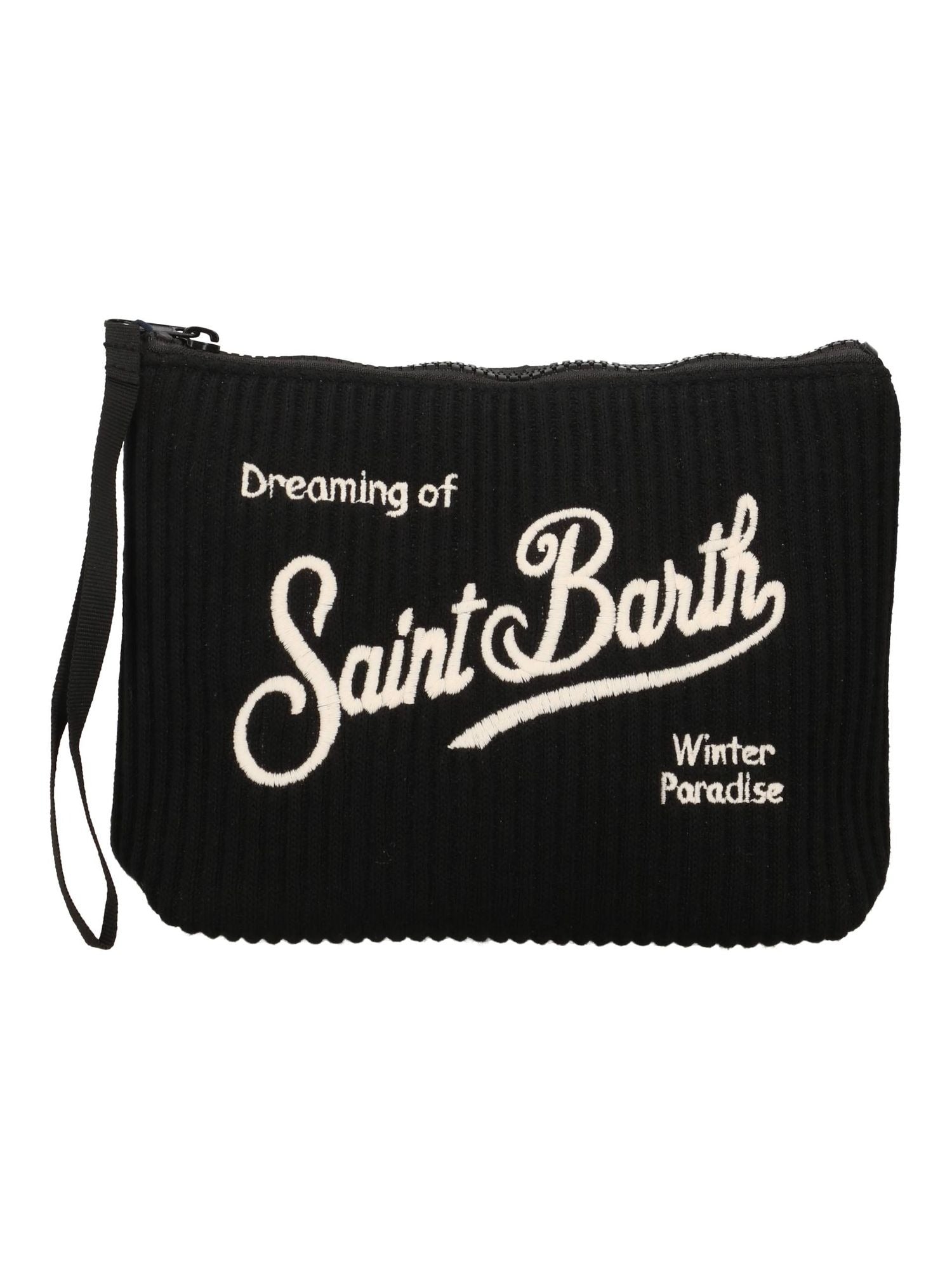 Pochette Aline Tricot nera ALI0057 03103M MC2 SAINT BARTH 