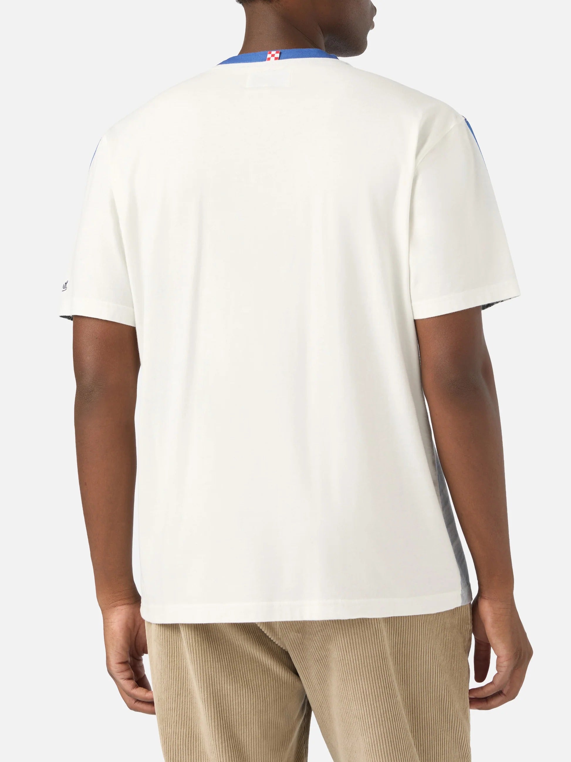 T-shirt Arnott Warm bianca in cotone con stampa all over | Special edition ARN0004 00759M MC2 SAINT BARTH 