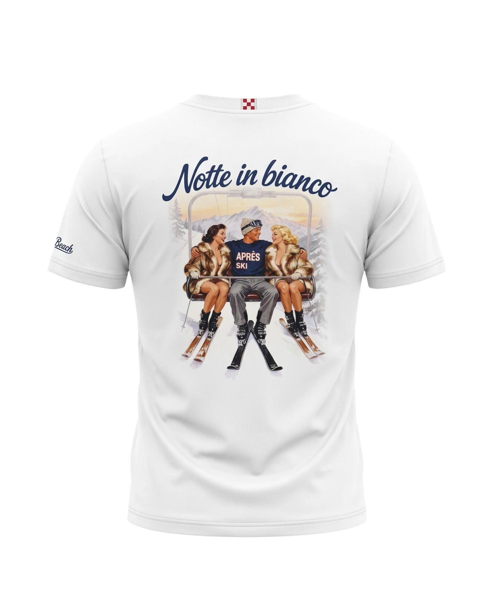 T-shirt Arnott Warm Notte in Bianco bianca ARN0004 02872M MC2 SAINT BARTH 