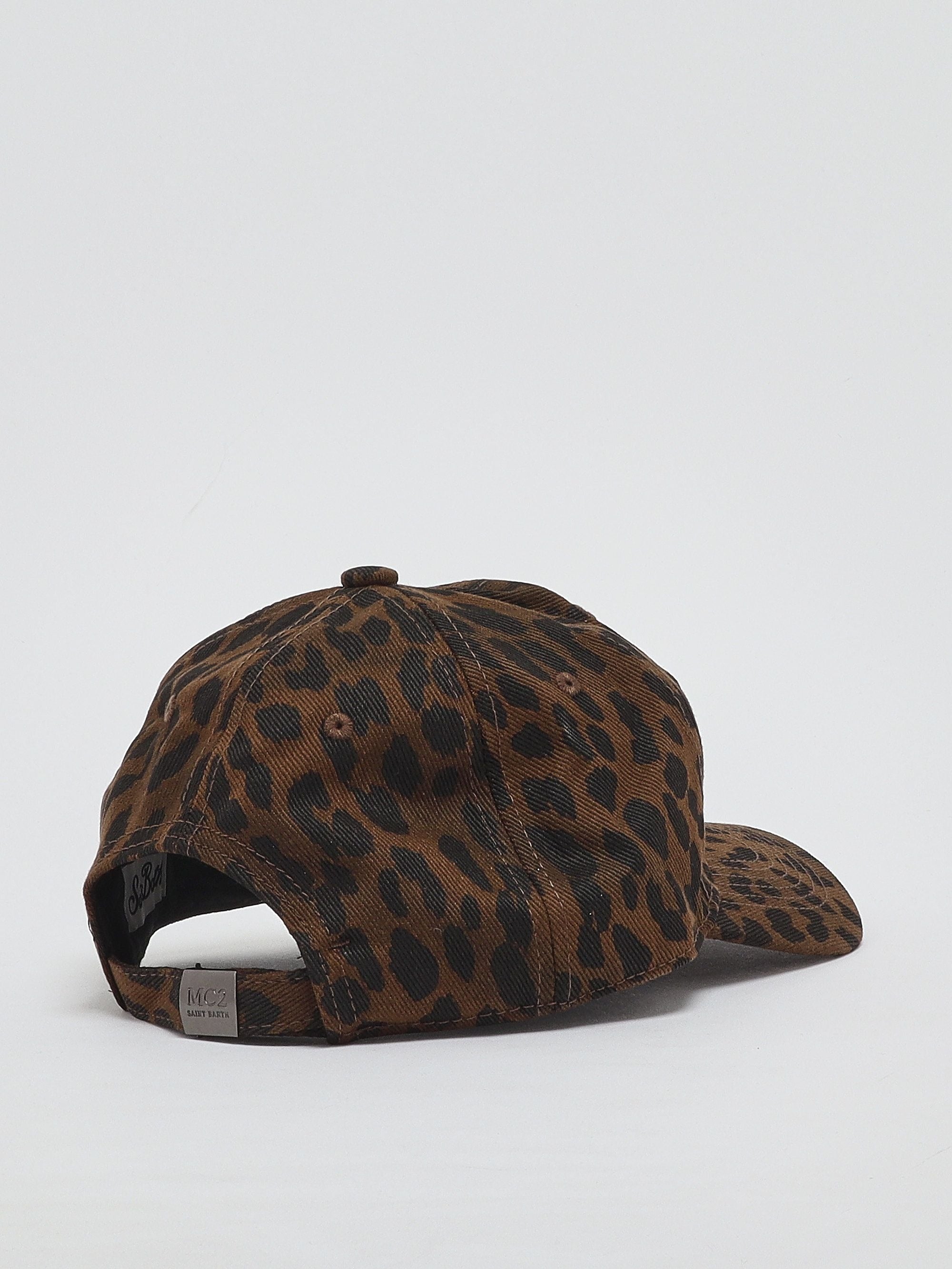 Cappello baseball donna Baseball n, stampa animalier BASB0007 00147M MC2 SAINT BARTH 