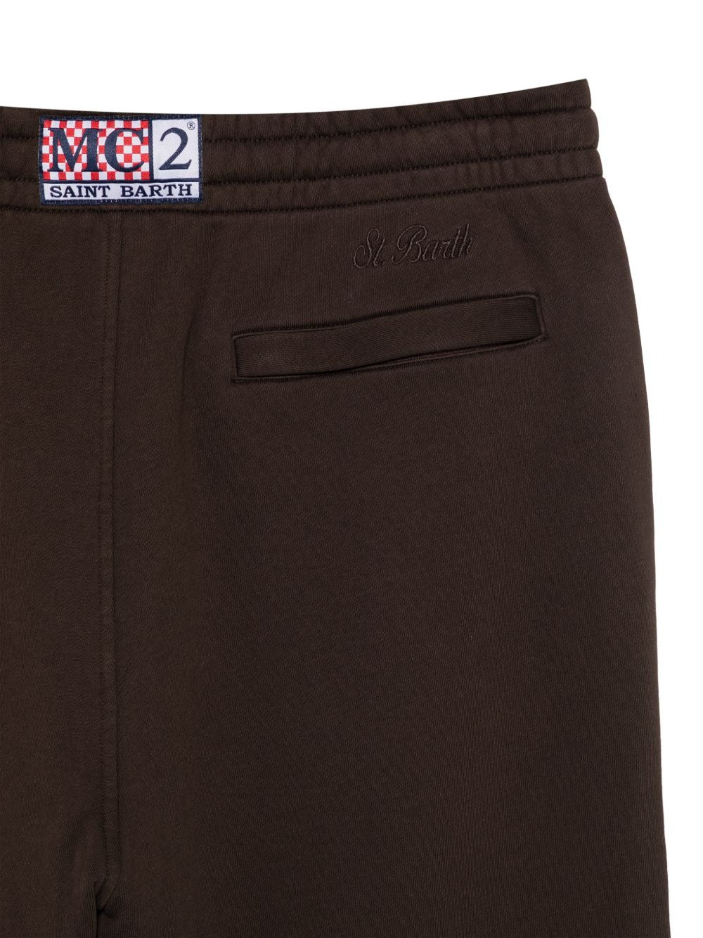 Pantaloni di tuta in cotone marrone bolt wn raw BOLT017 00022M MC2 SAINT BARTH 