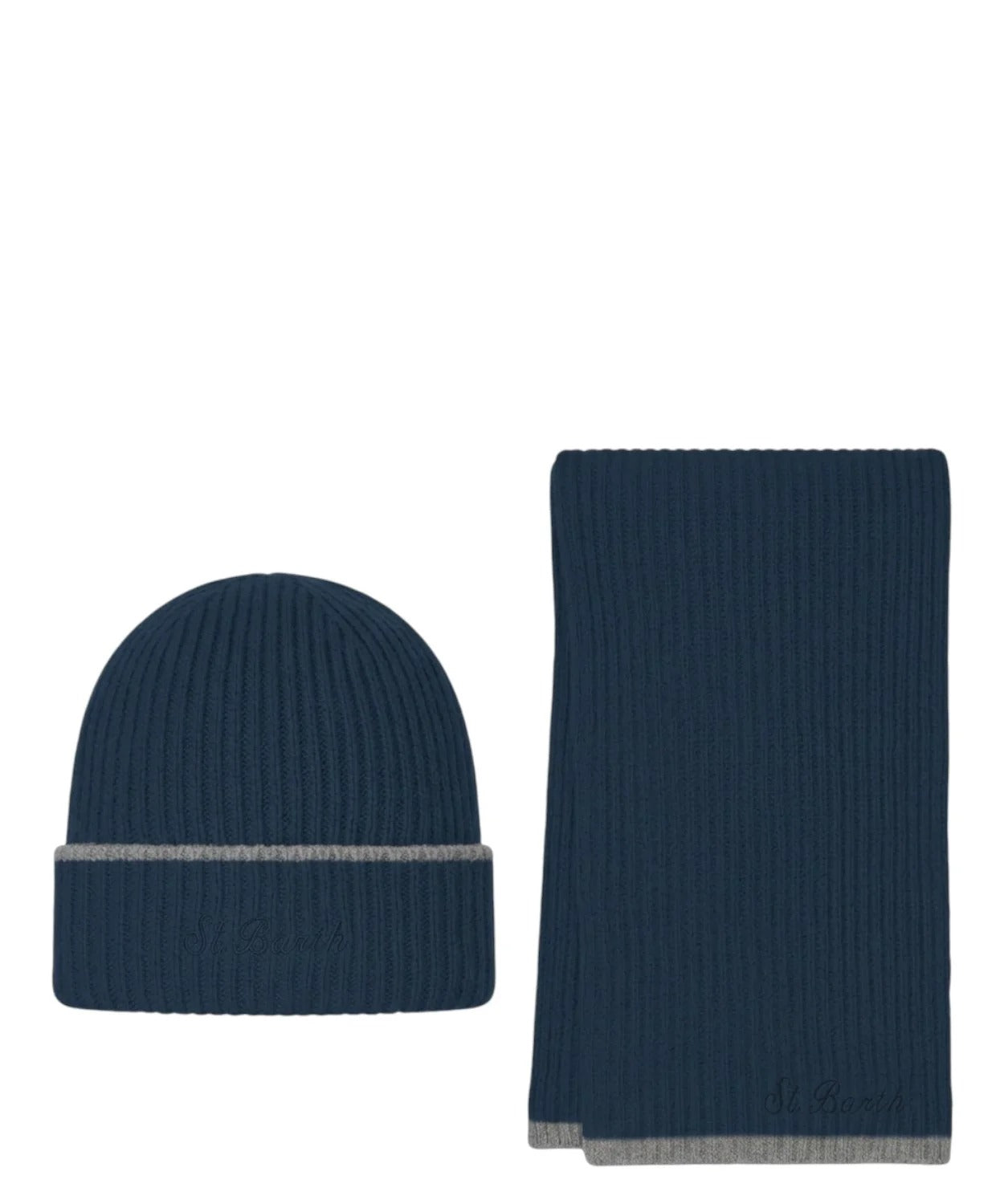 Kit cappello e sciarpa MC2 Saint Barth night blue BOX0038 00044M MC2 SAINT BARTH 