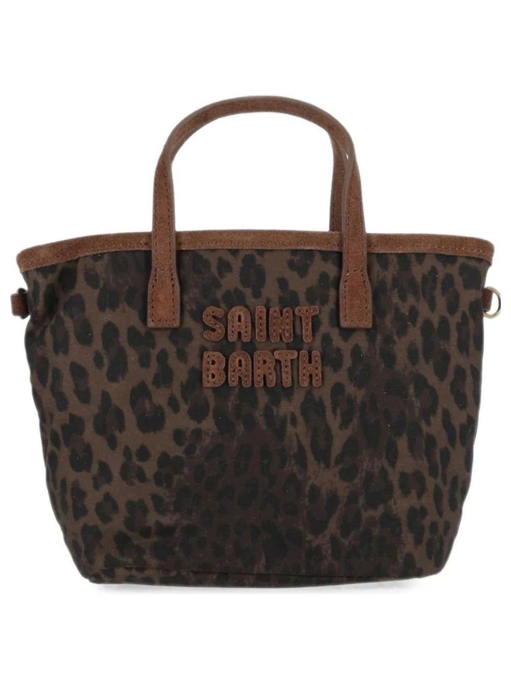 Borsa "City bag Mini" Saint Barth marrone leopardata CBMIN001 00019M MC2 SAINT BARTH 