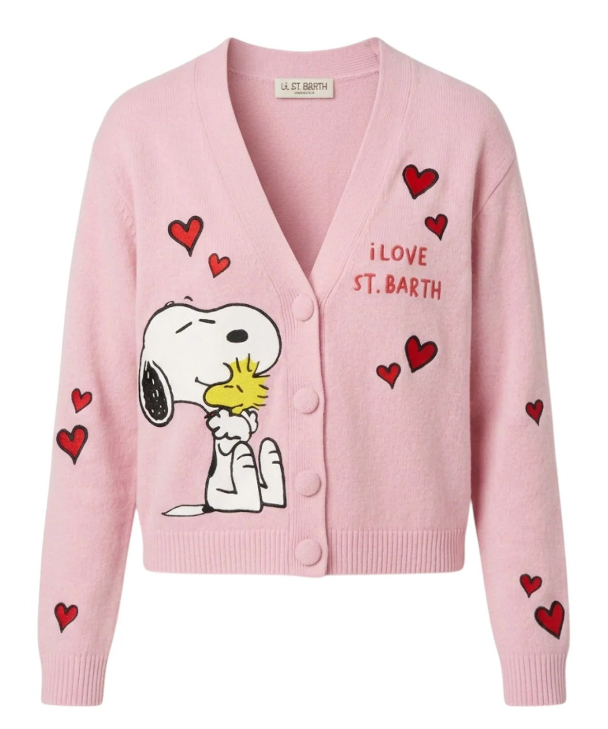 Cardigan Donna in Lana con Snoopy di MC2 Saint Barth DNN0003 01889M MC2 SAINT BARTH 